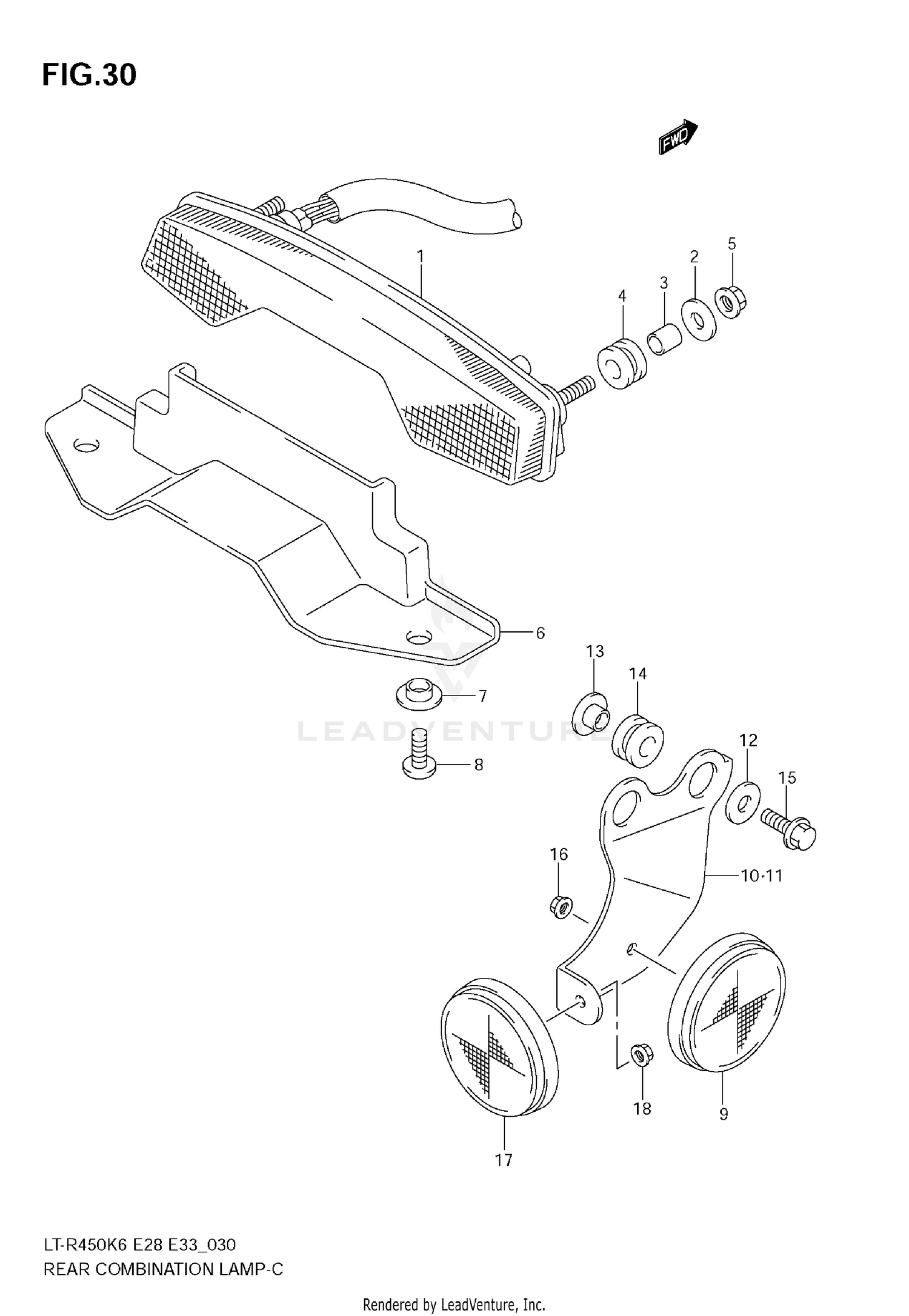 REAR COMBINATION (E28)