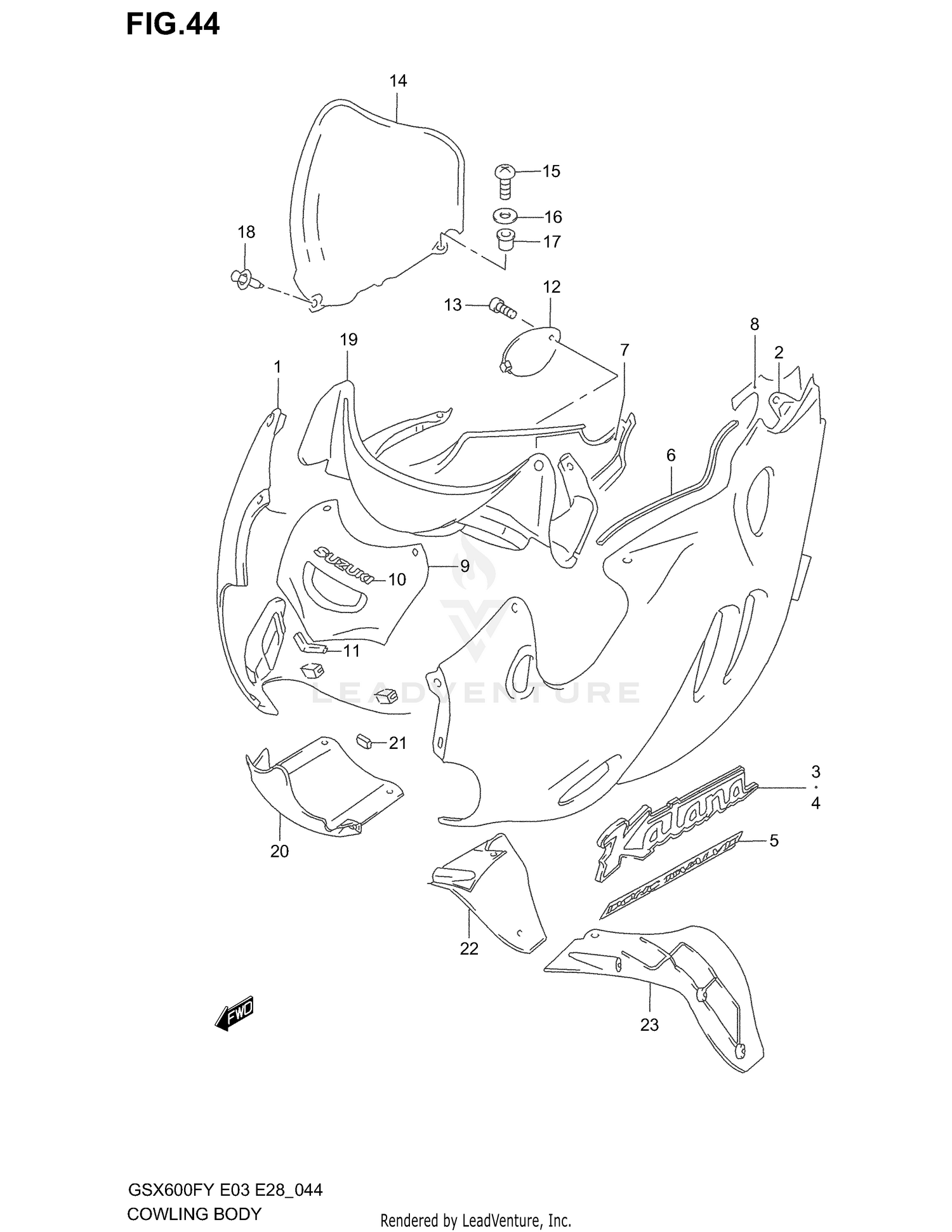COWLING BODY (MODEL W)