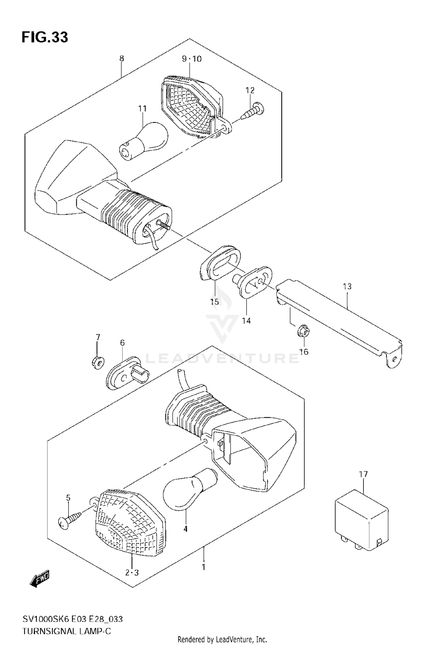 TURNSIGNAL LAMP (SV1000S)