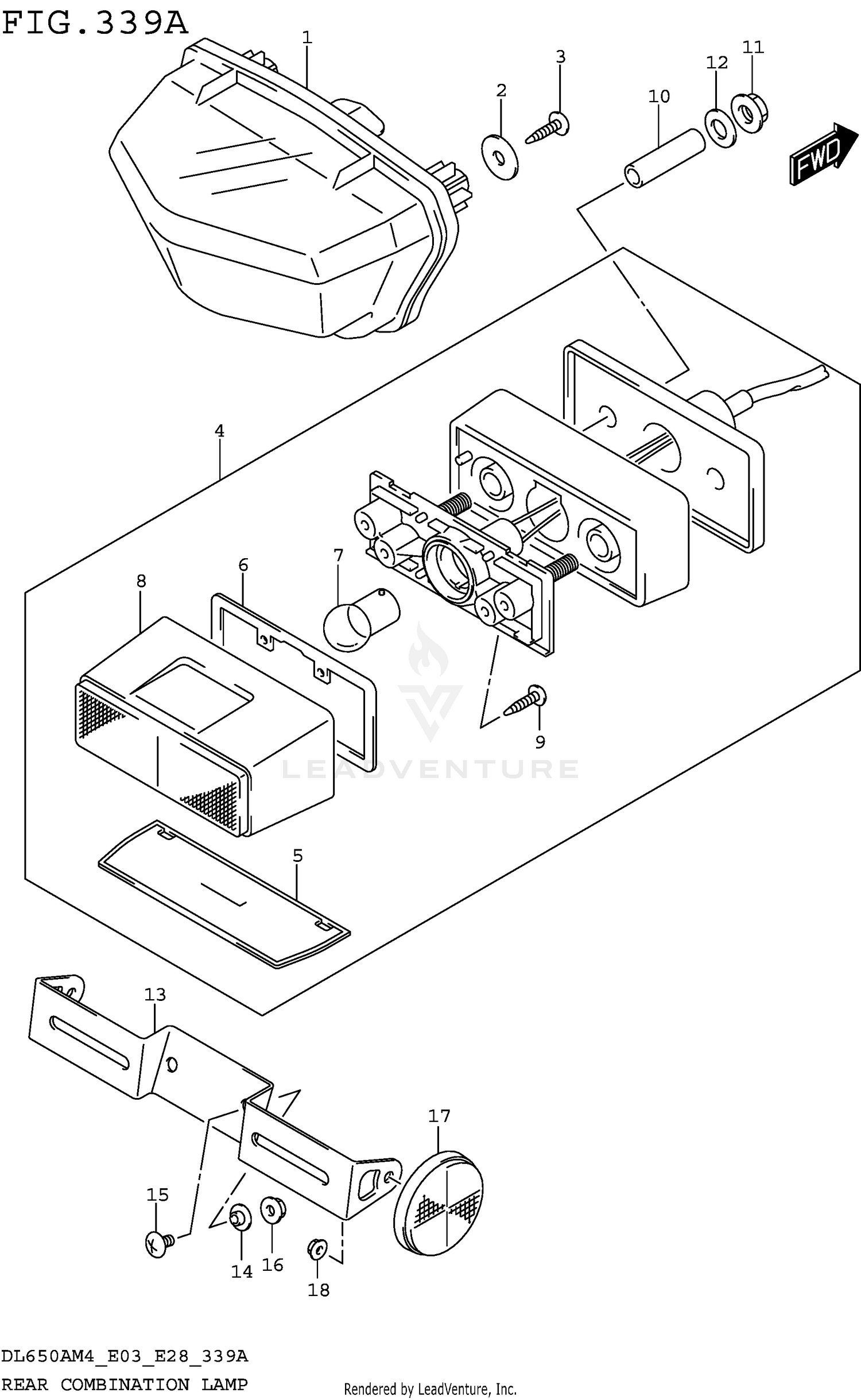REAR COMBINATION LAMP