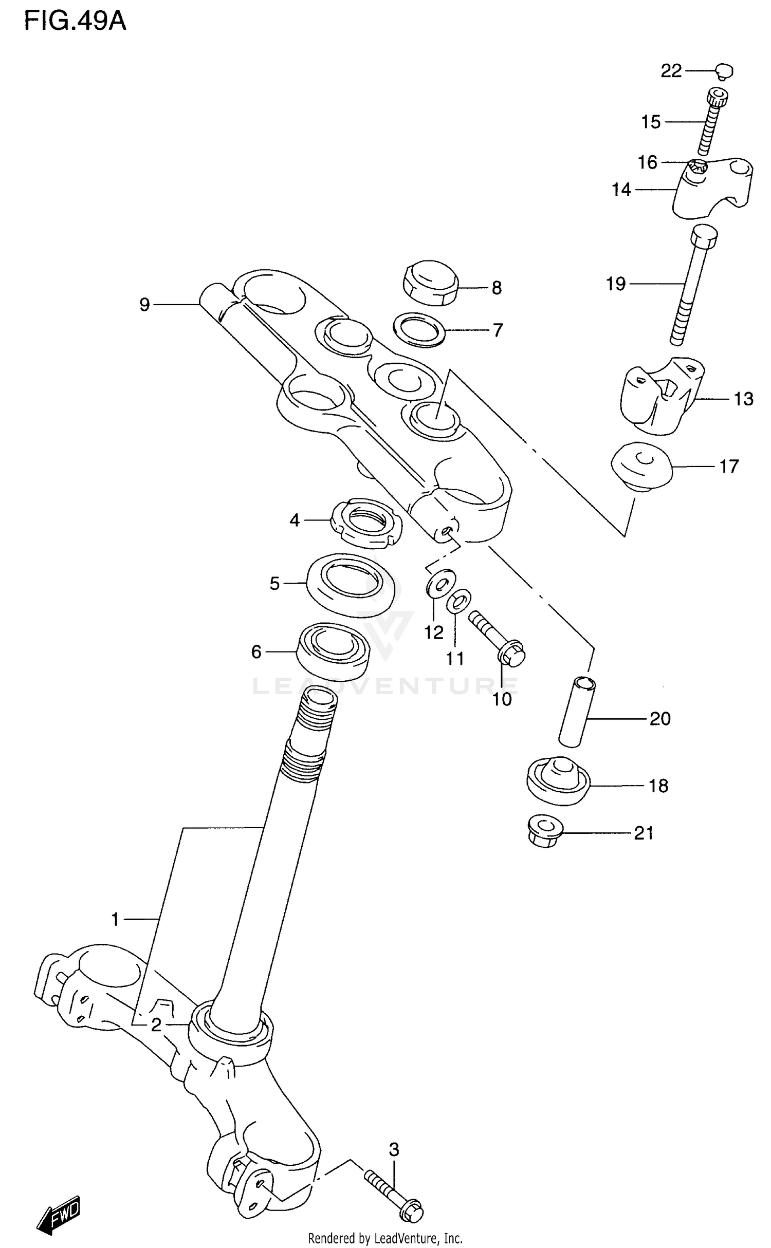 STEERING STEM (GSF1200SAV)