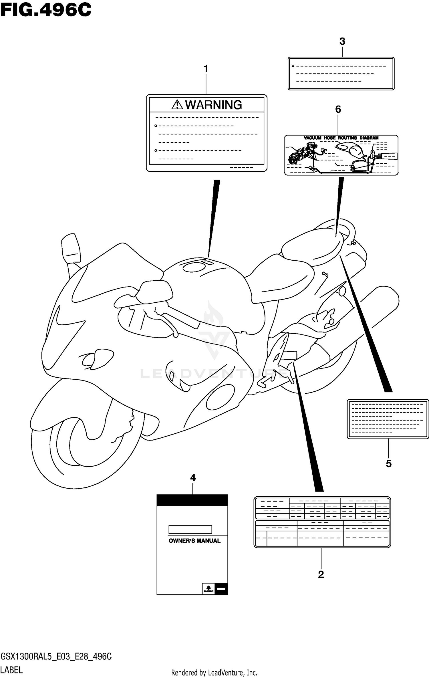LABEL (GSX1300RAL5 E33)