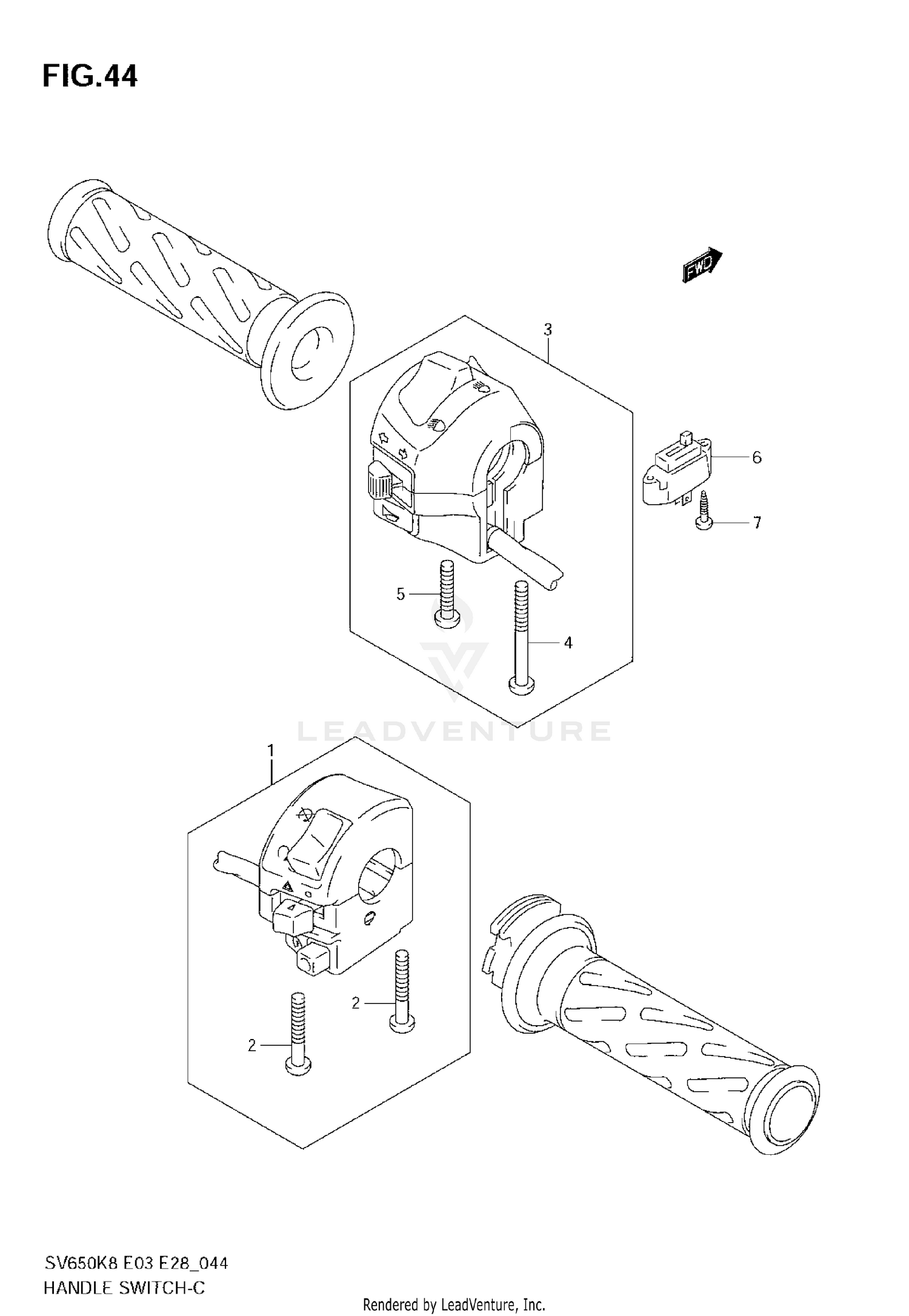 HANDLE SWITCH (SV650SK8/SAK8)