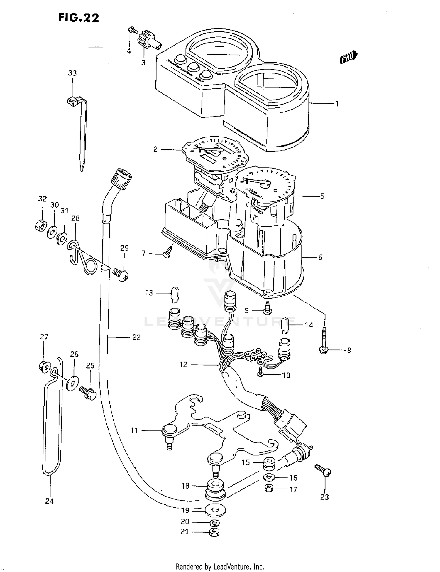 SPEEDOMETER-TACHOMETER (N/P)