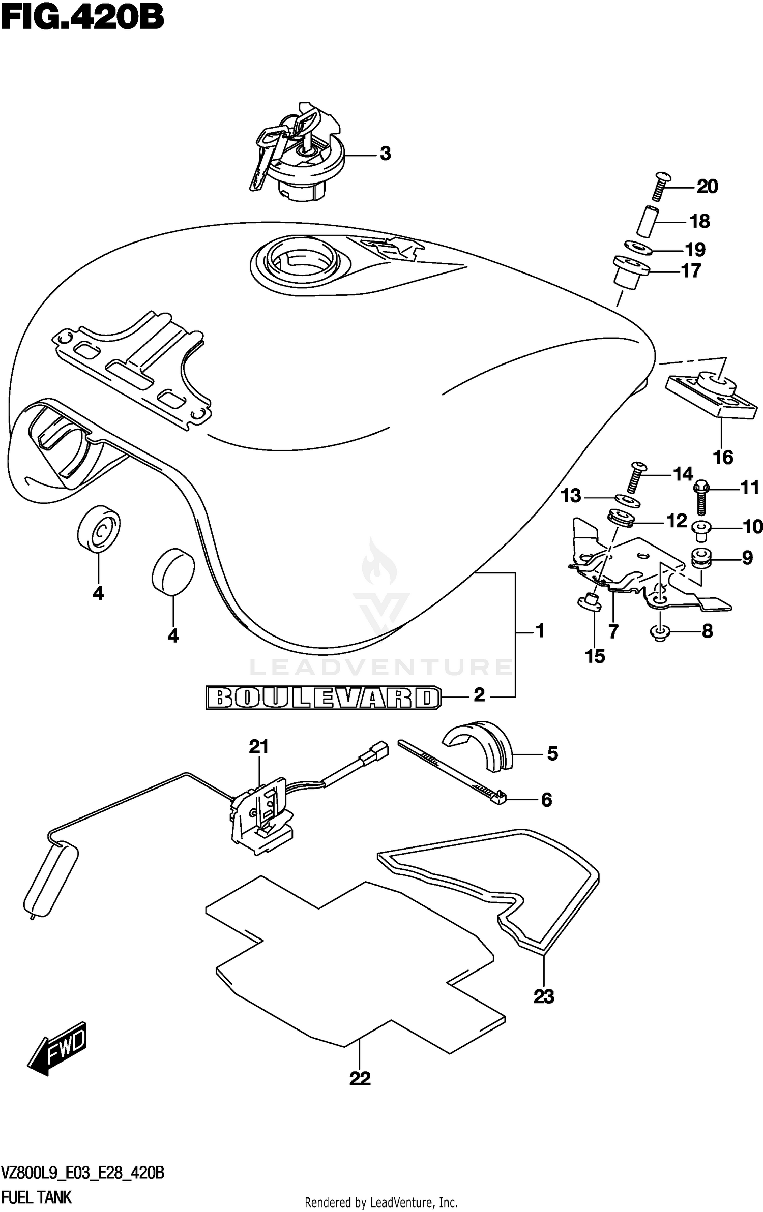 FUEL TANK (VZ800L9 E28)