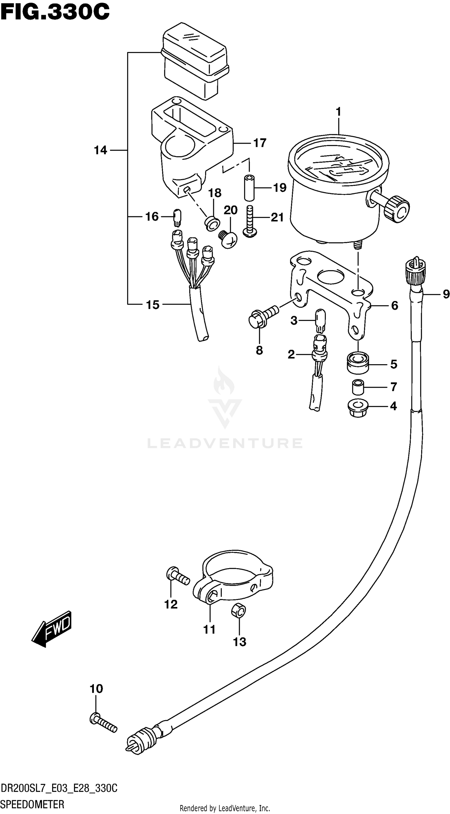 SPEEDOMETER (DR200SL7 E33)
