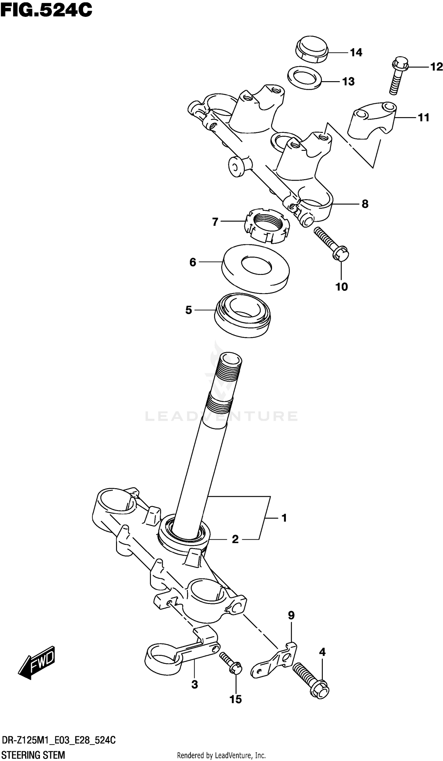 STEERING STEM (DR-Z125L:E28)