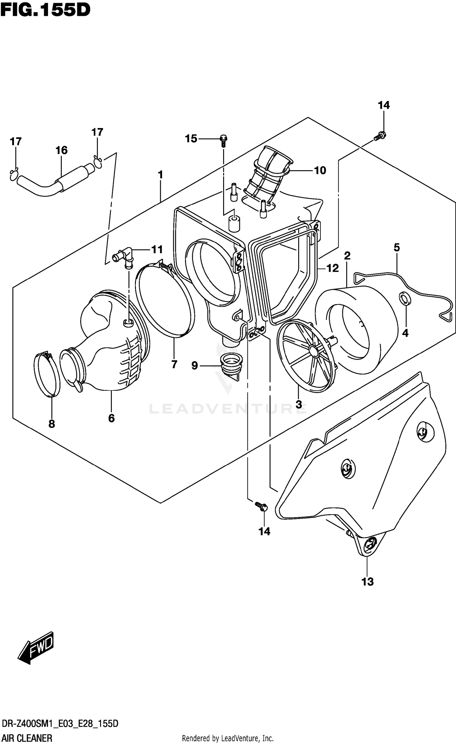 AIR CLEANER (DR-Z400S)
