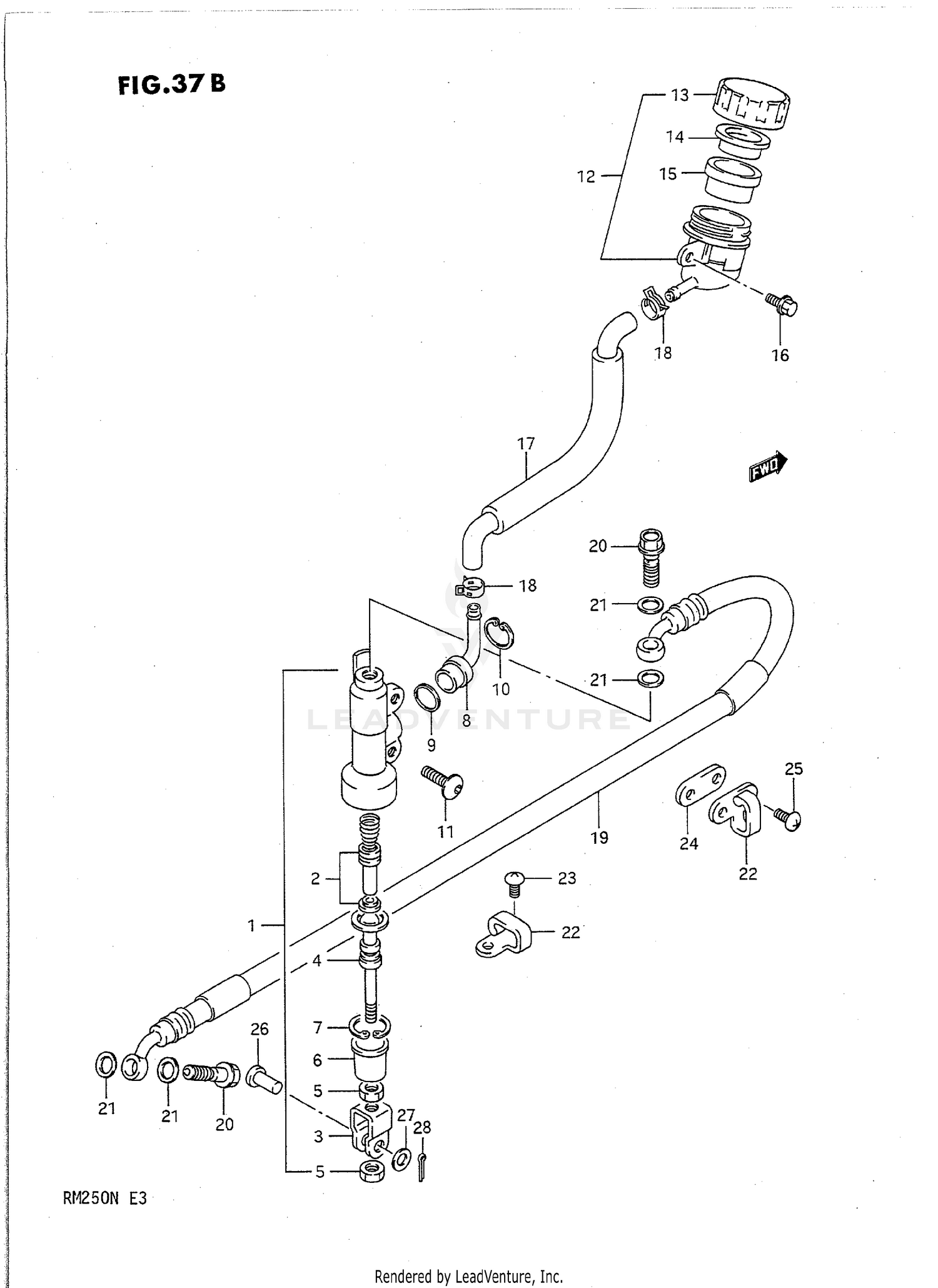 REAR MASTER CYLINDER (MODEL M/N)