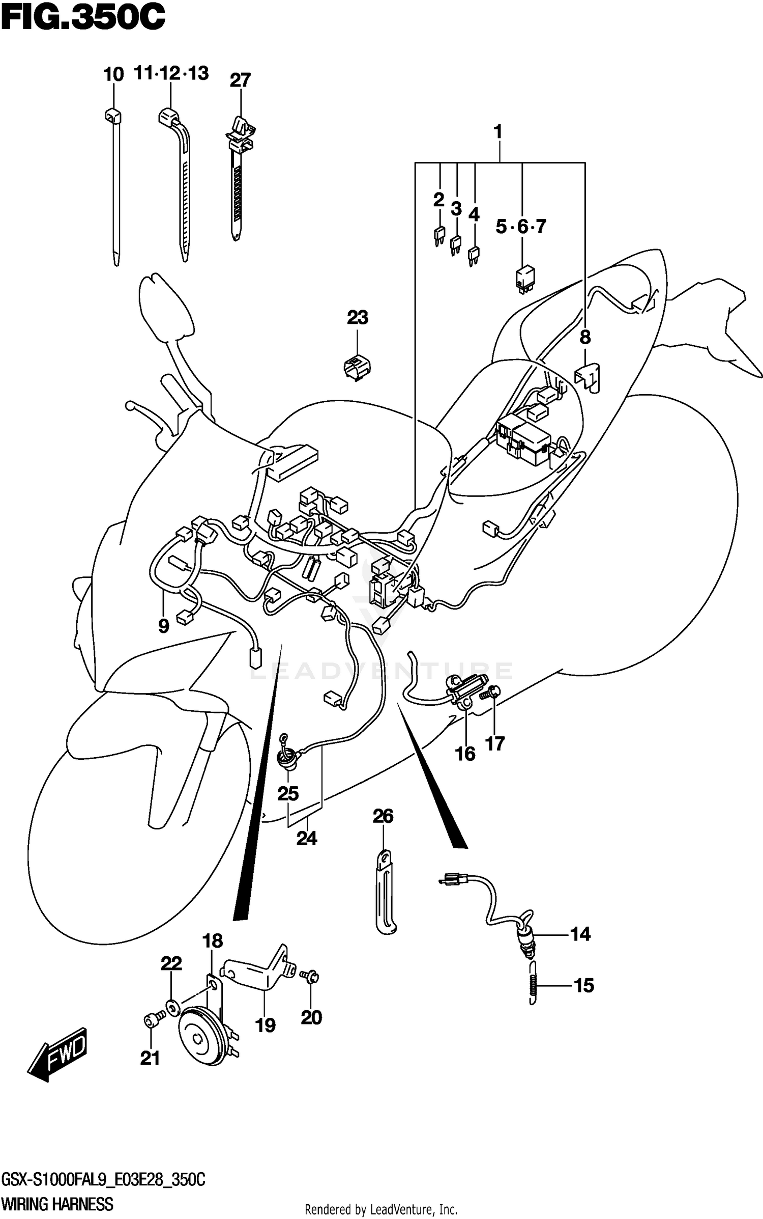 WIRING HARNESS (GSX-S1000FAL9 E33)