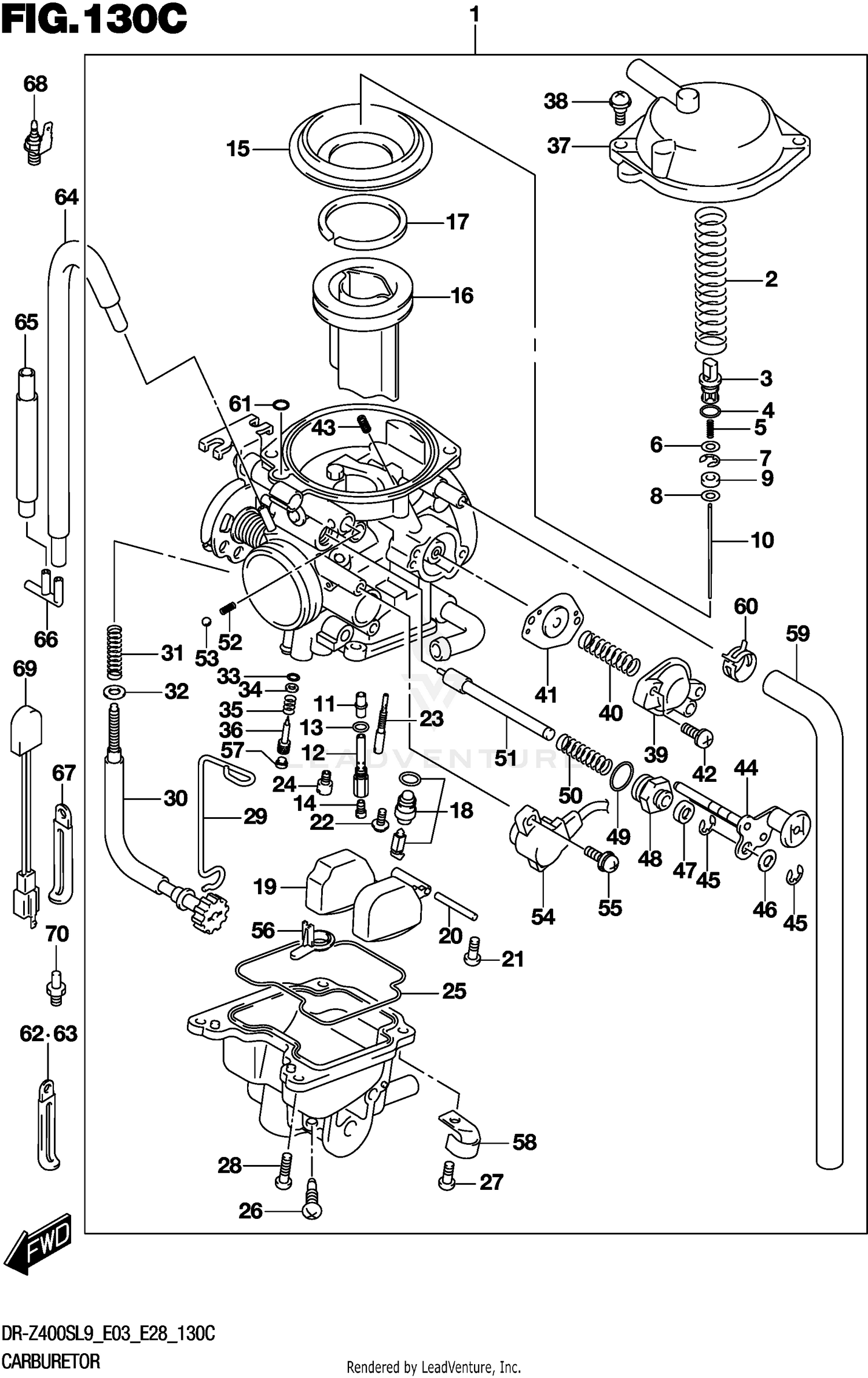 CARBURETOR (DR-Z400SL9 E33)