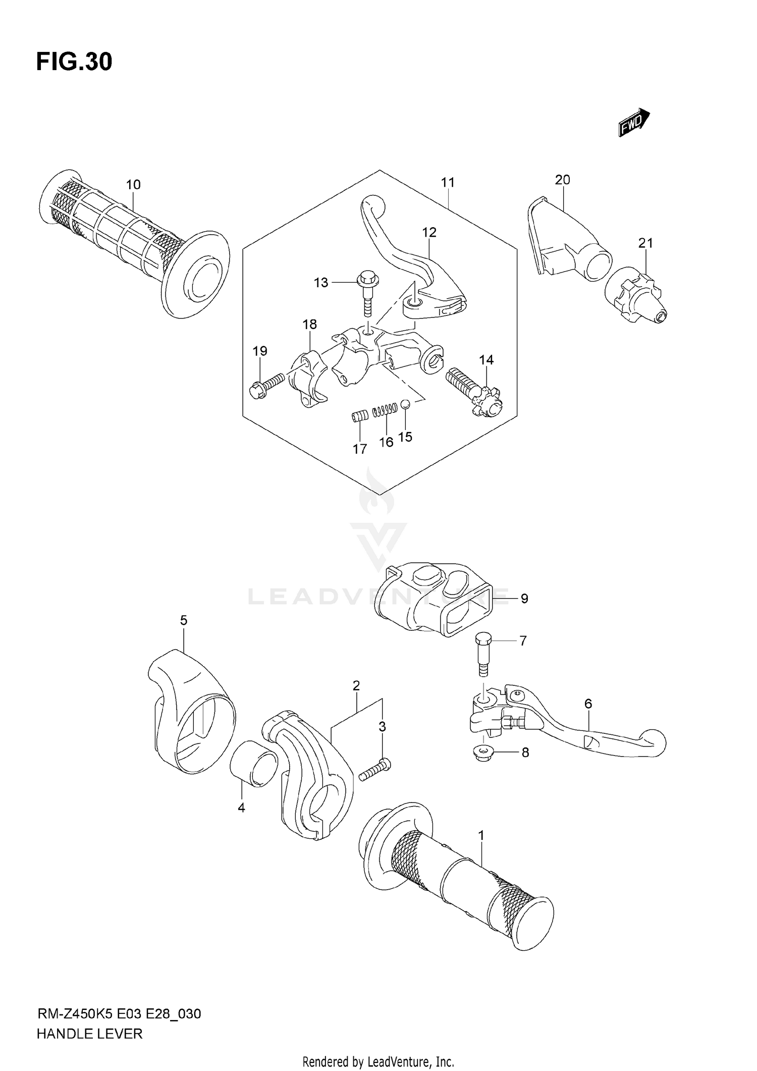 HANDLE LEVER (MODEL K5)