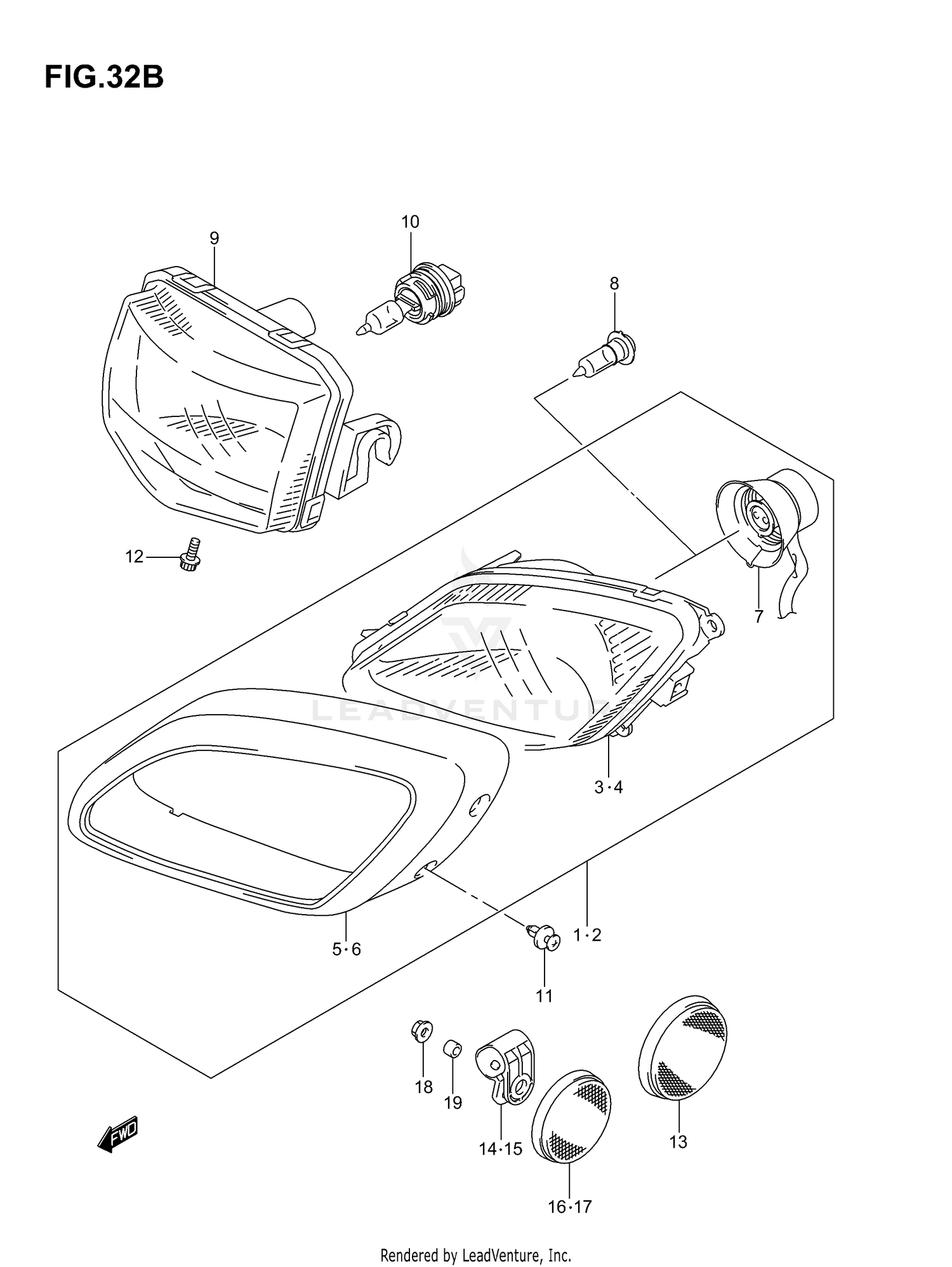HEADLAMP (MODEL K6/K7)
