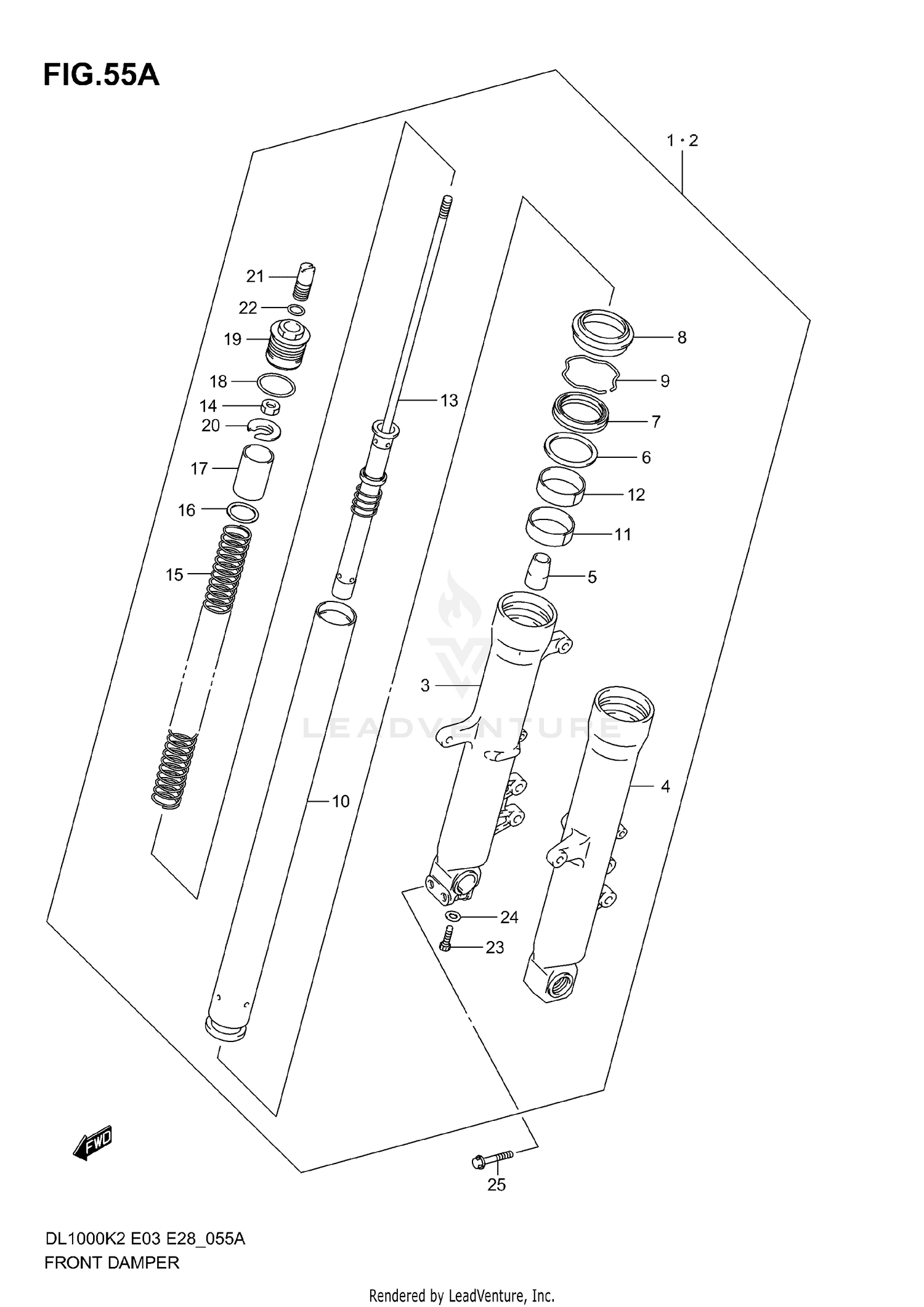 FRONT DAMPER (MODEL K3/K4/K5/K6)