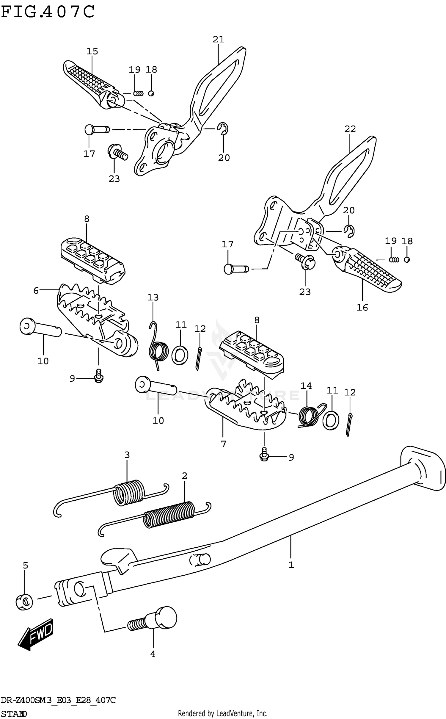 STAND (DR-Z400SM3 E33)
