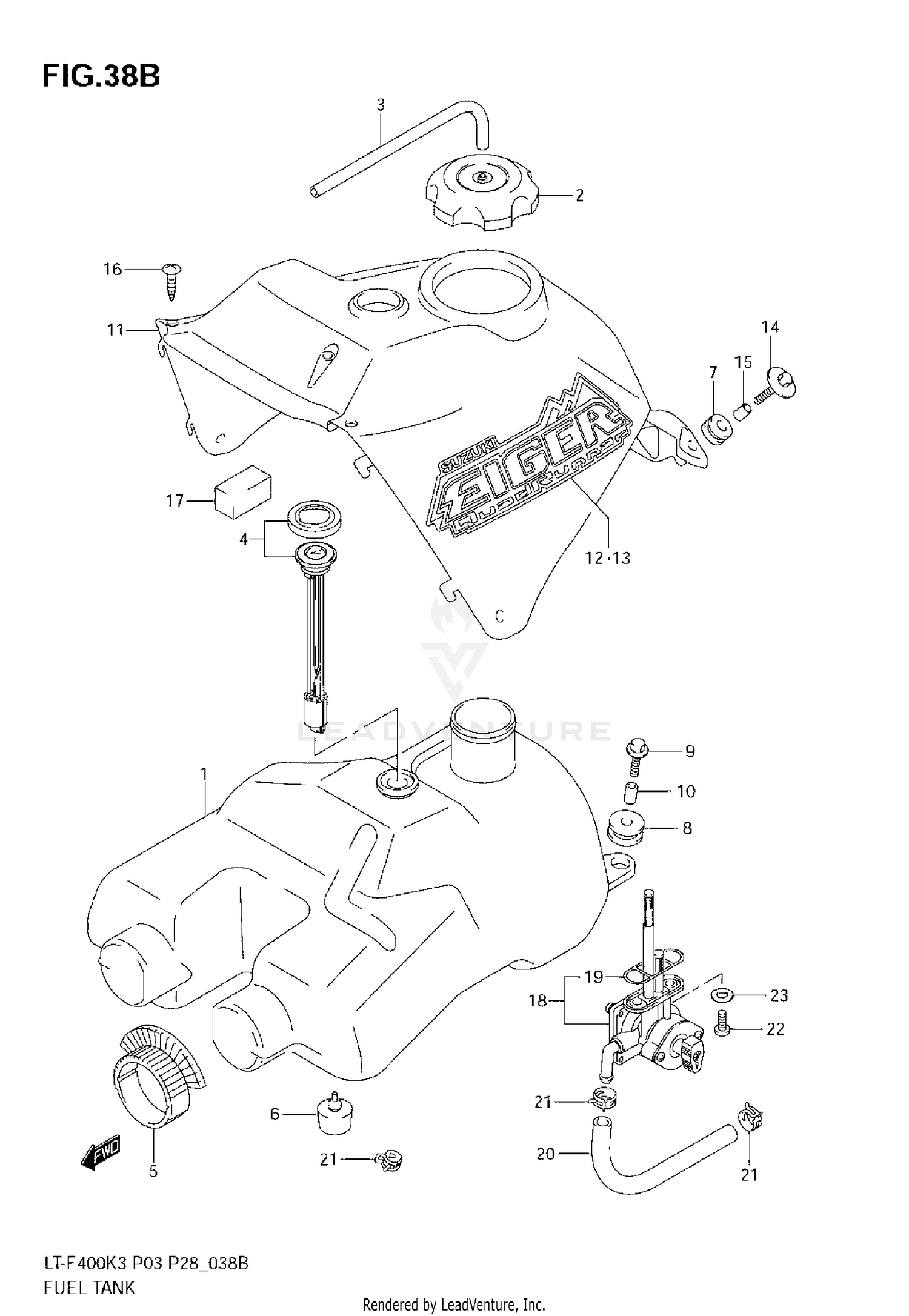 FUEL TANK (MODEL K7)
