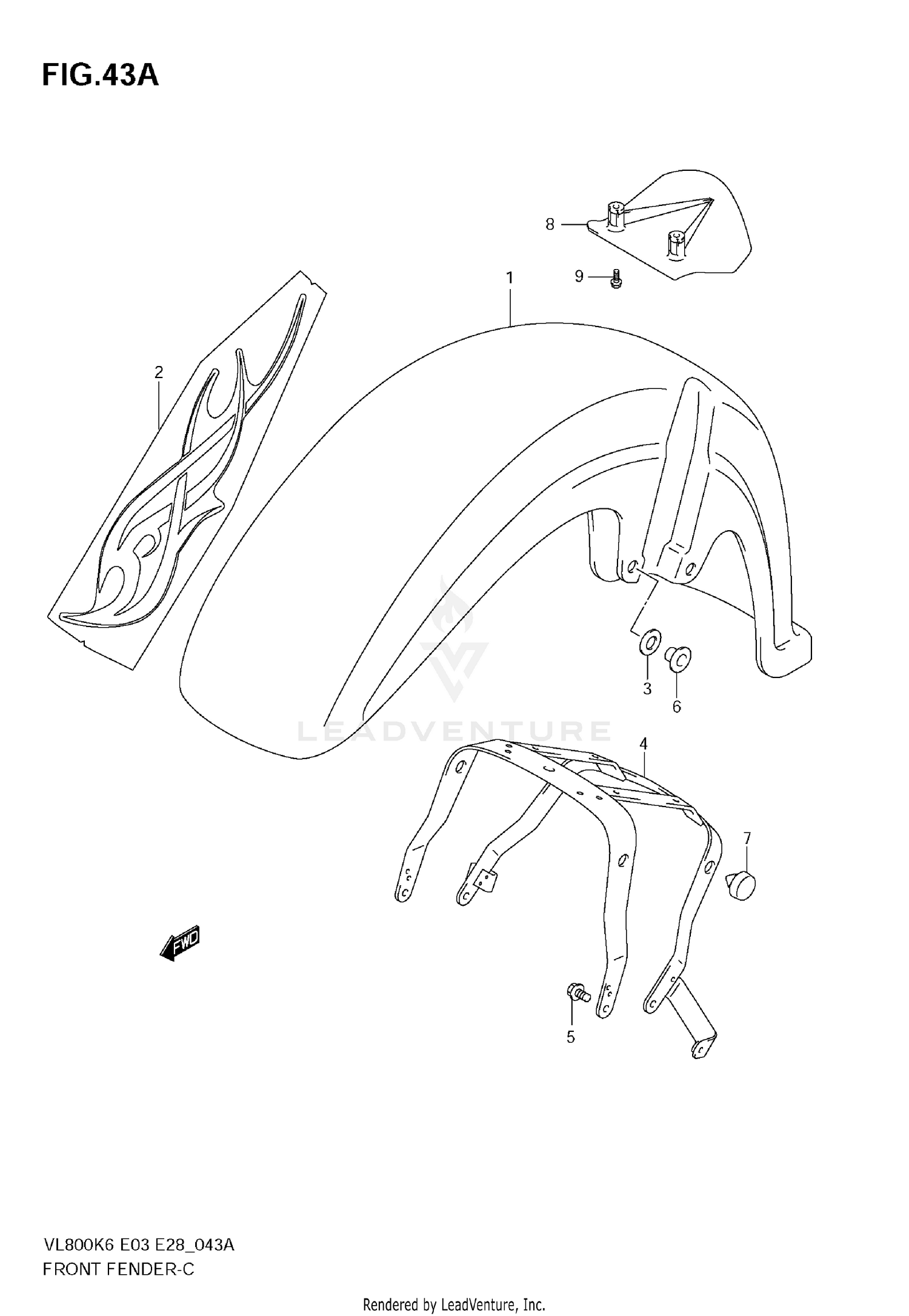 FRONT FENDER (VL800CK7)