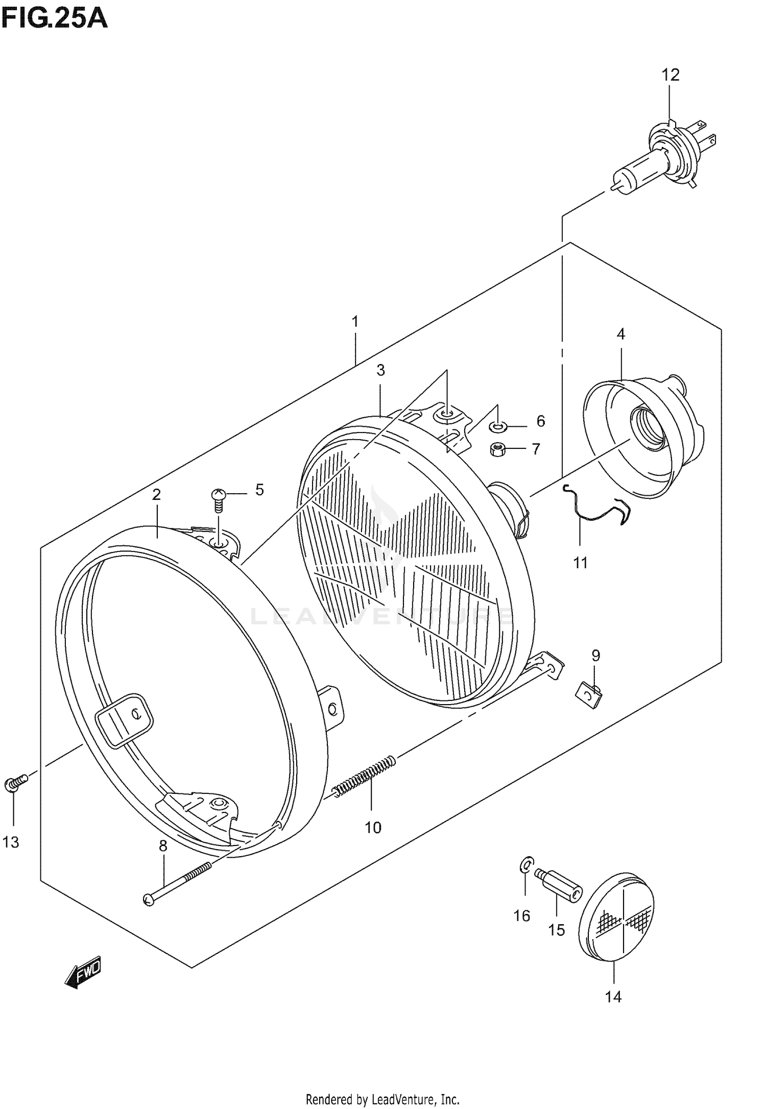 HEADLAMP (NOT FOR U.S. MARKET)