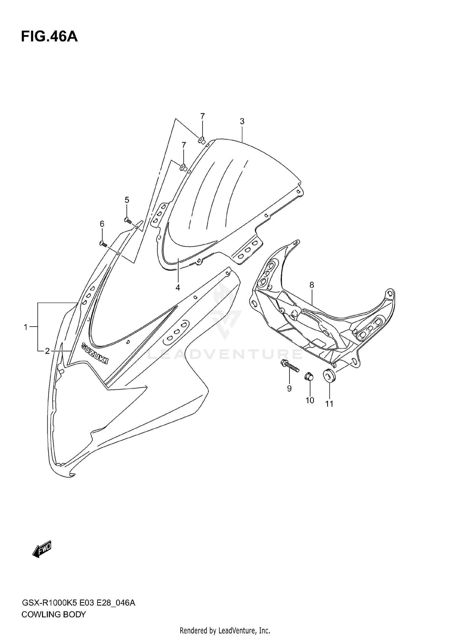 COWLING BODY (MODEL K6)