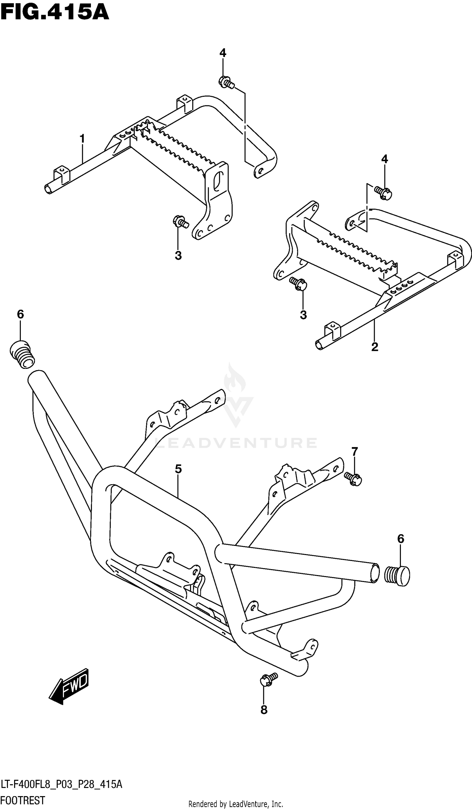 FOOTREST (LT-F400FL8 P03)