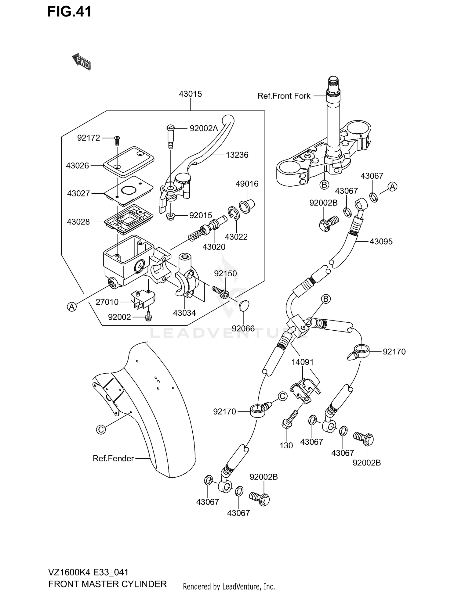 FRONT MASTER CYLINDER