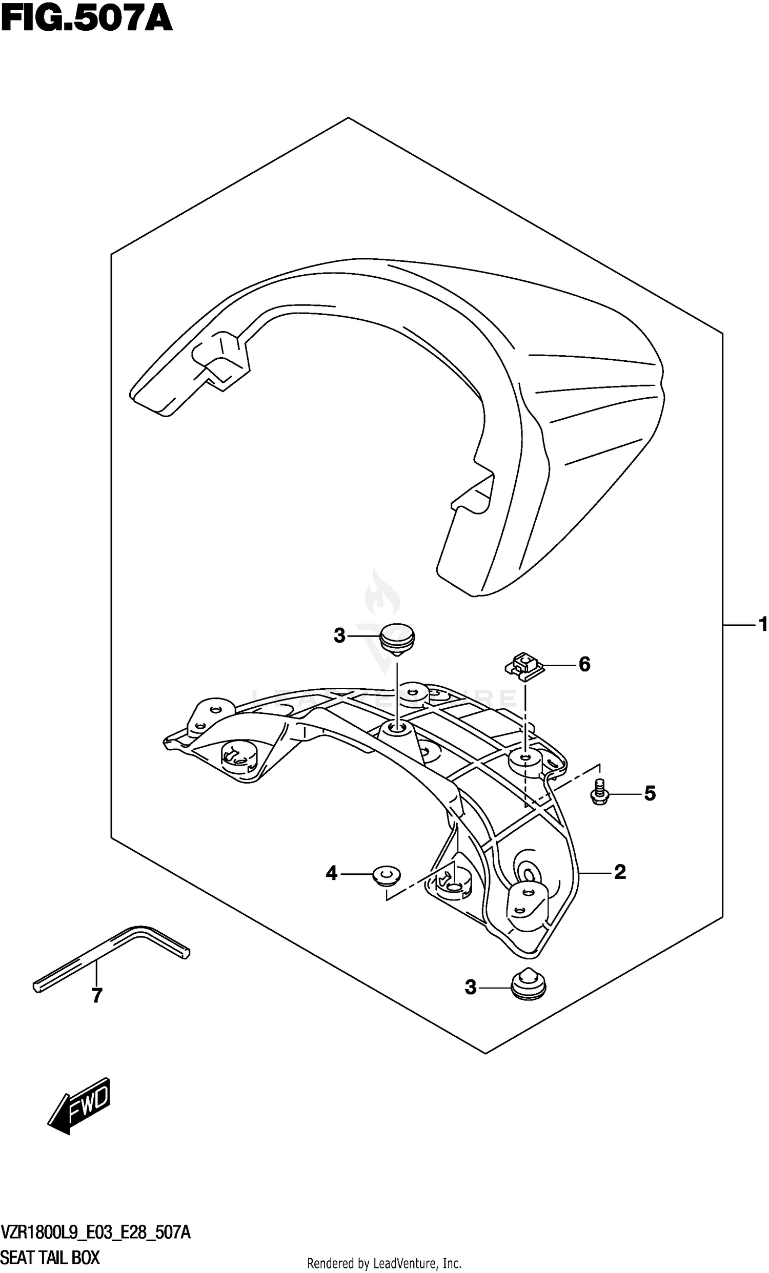 SEAT TAIL BOX (VZR1800L9 E28)
