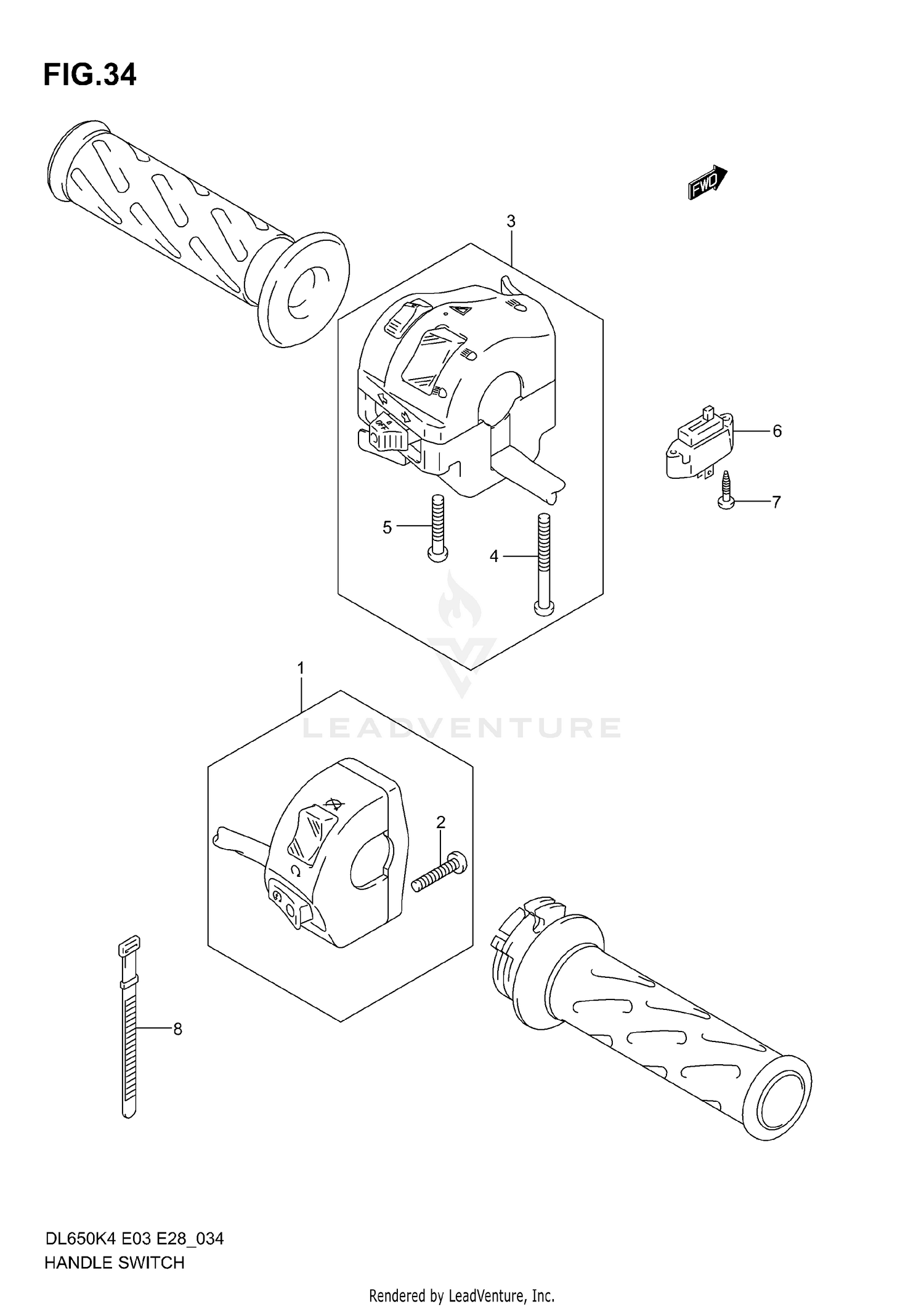 HANDLE SWITCH (MODEL K4)