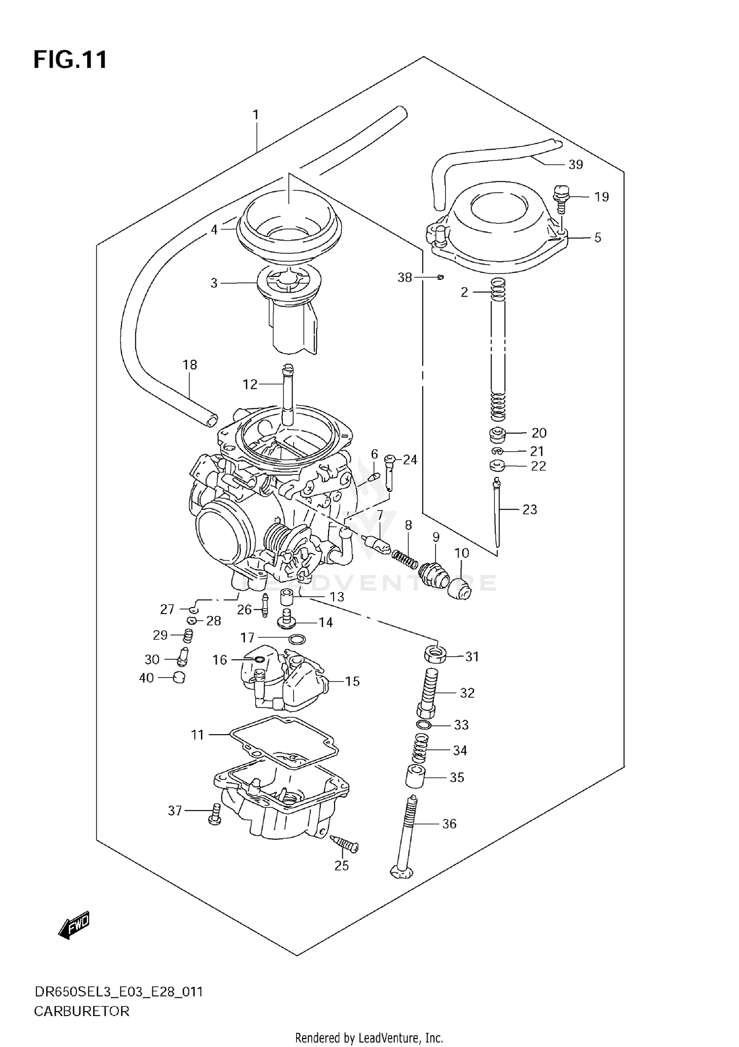 CARBURETOR (DR650SEL3 E03)