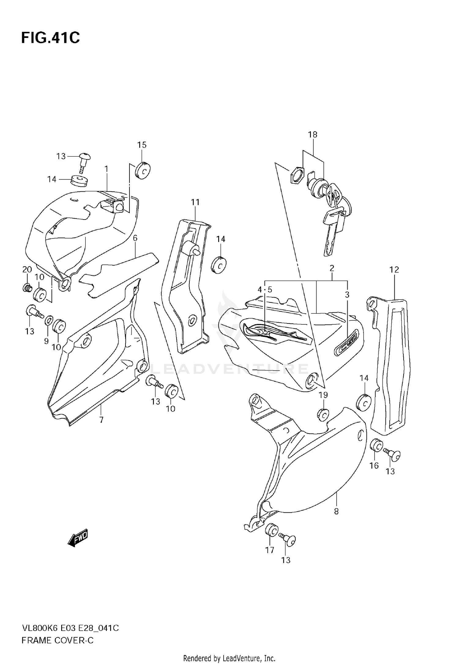 FRAME COVER (VL800CK7)