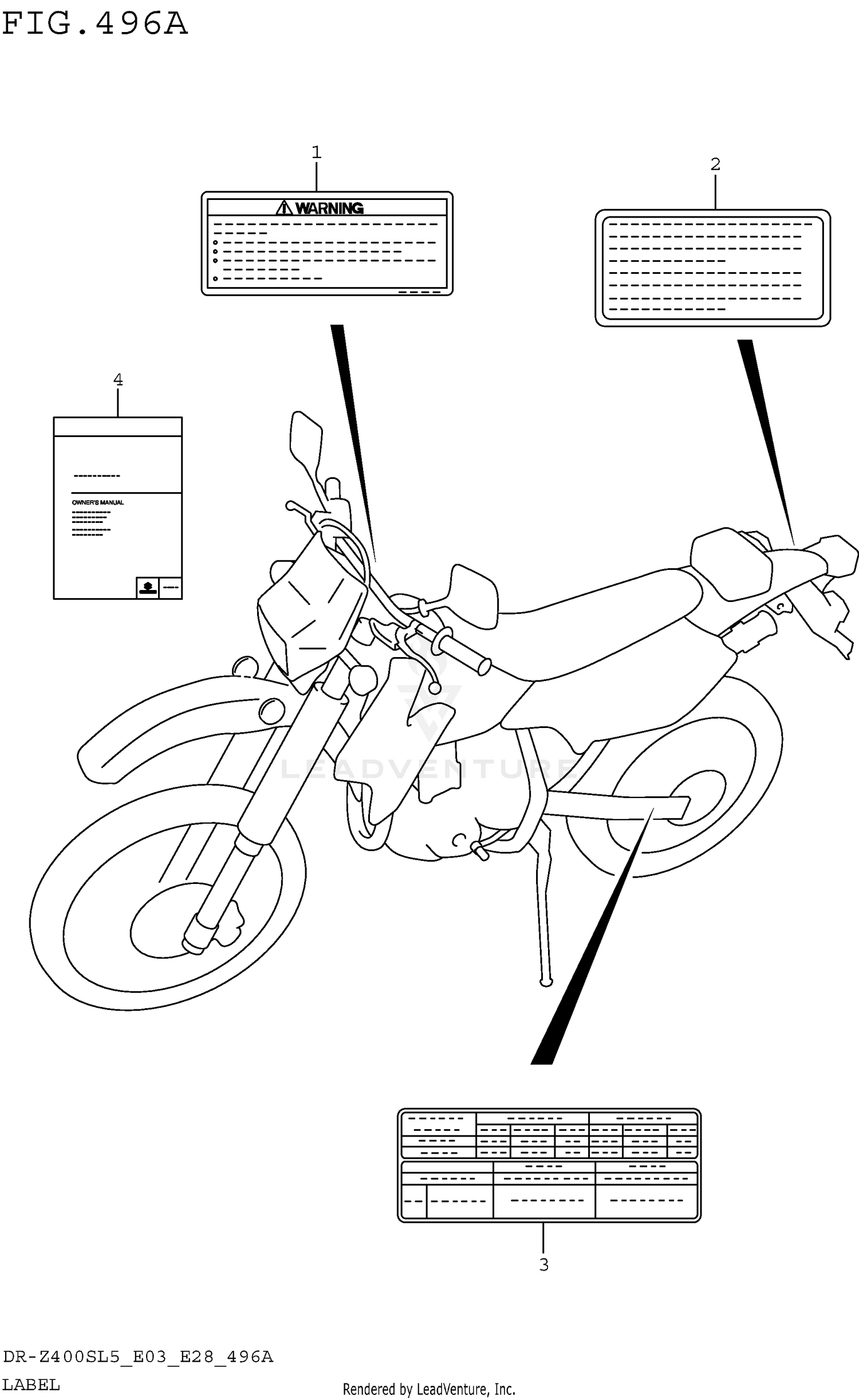 LABEL (DR-Z400SL5 E03)