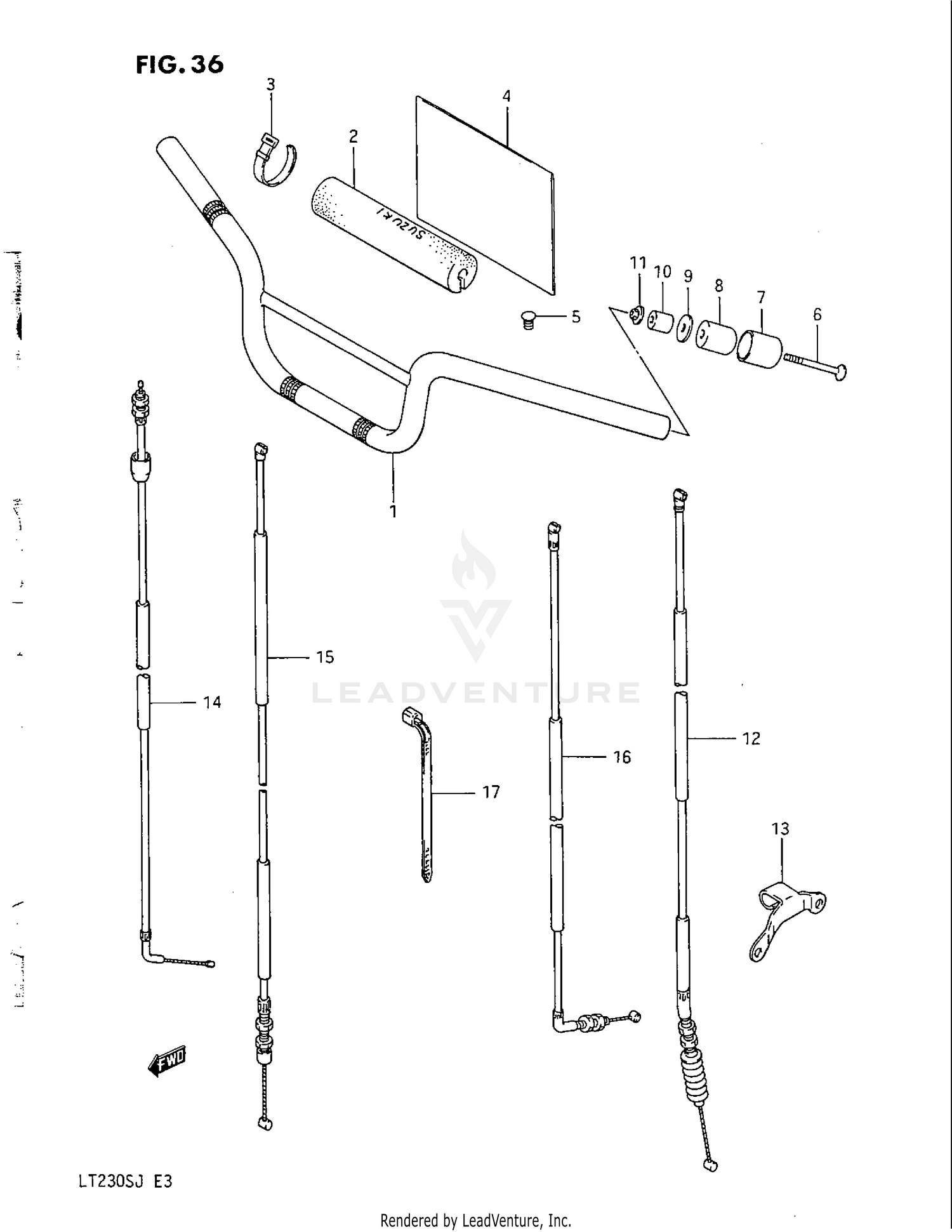 HANDLEBAR - CONTROL CABLE