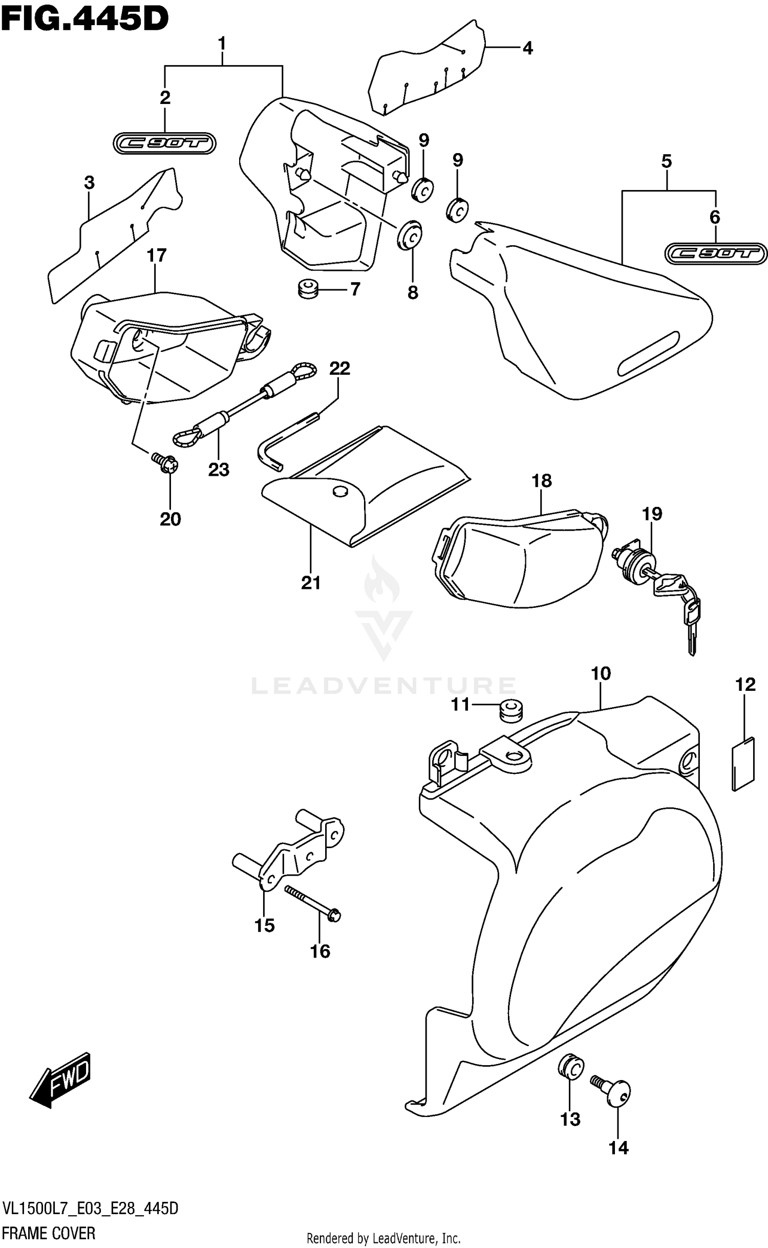 FRAME COVER (VL1500BTL7 E28)