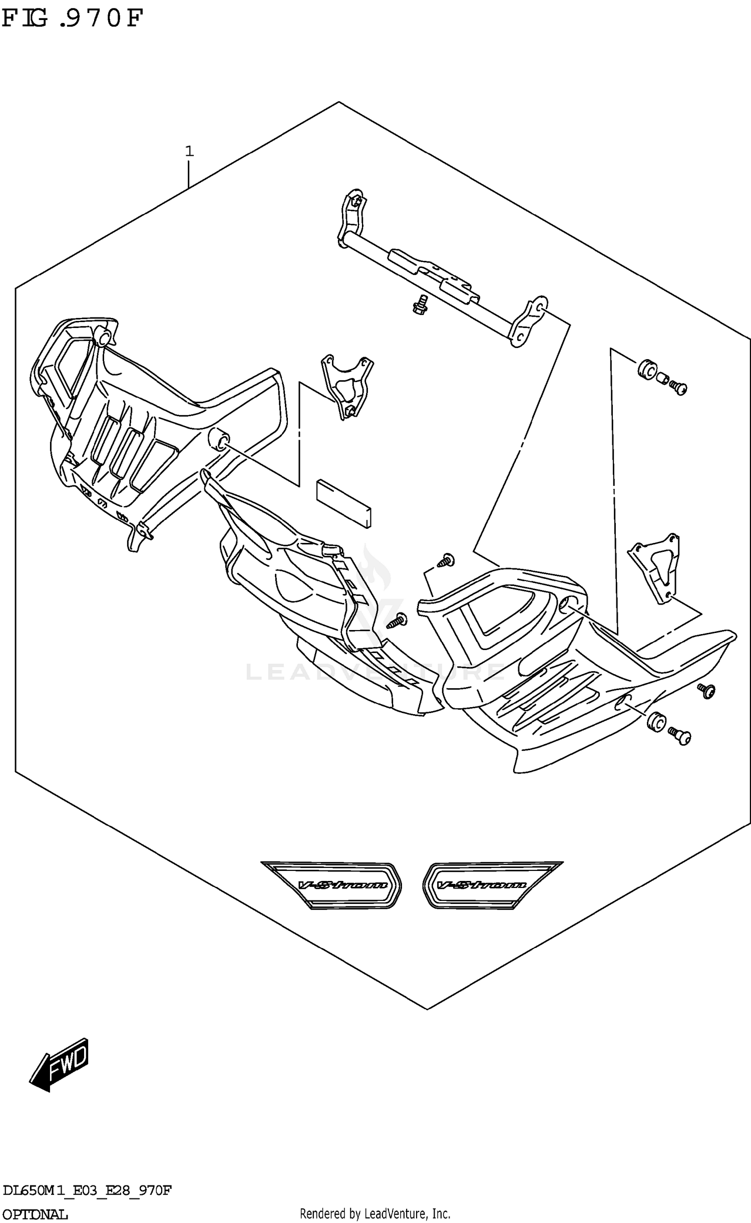 OPTIONAL (DL650A)(UNDER COWL)