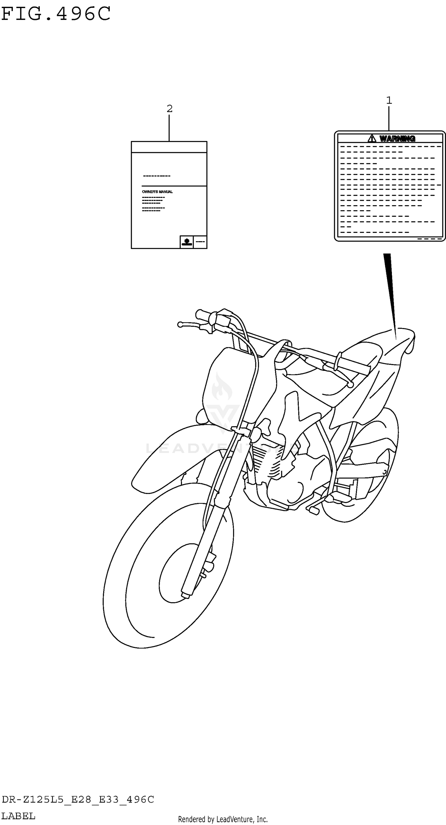 LABEL (DR-Z125LL5 E28)