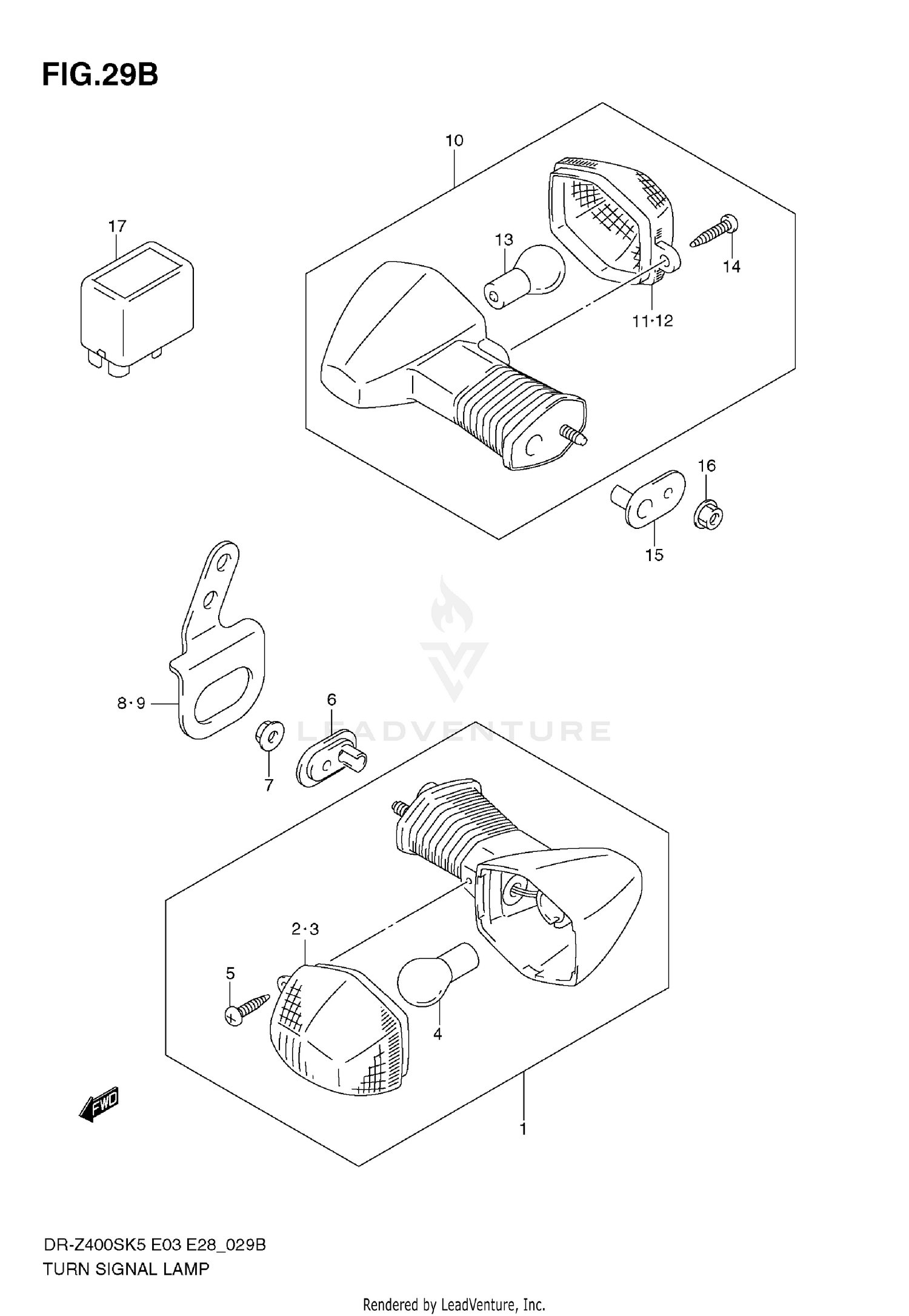 TURN SIGNAL LAMP (MODEL K9)