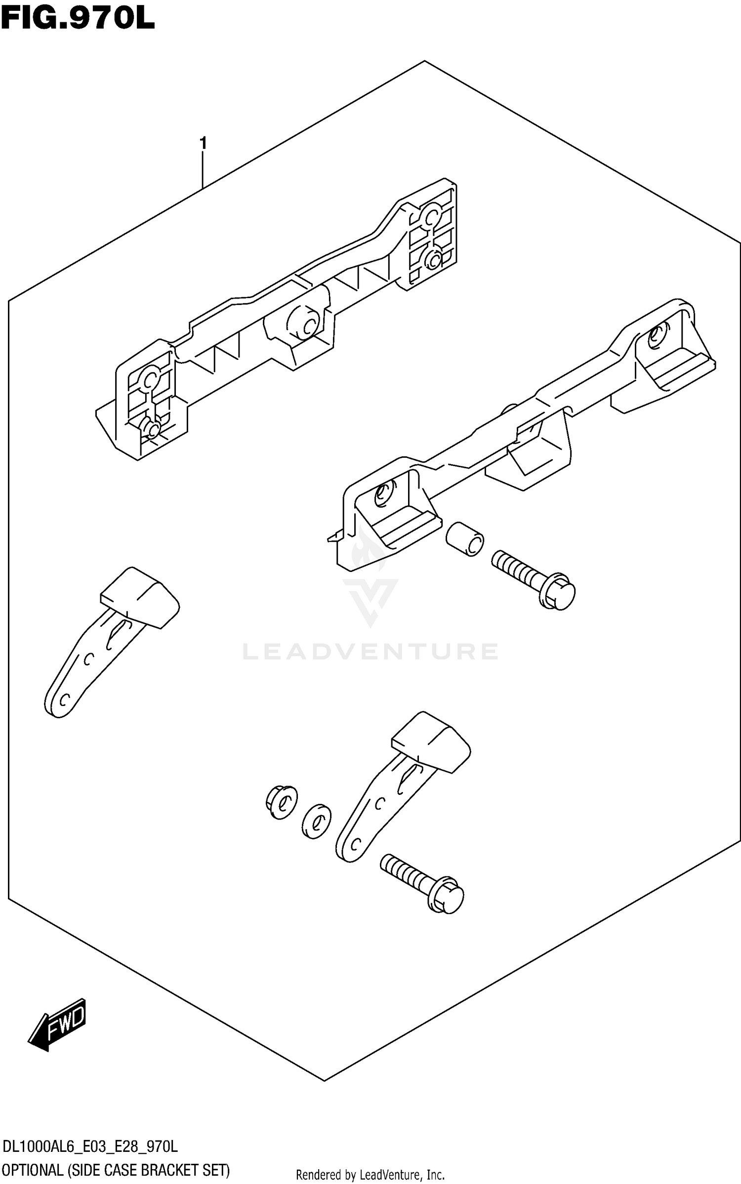 OPTIONAL (SIDE CASE BRACKET SET)