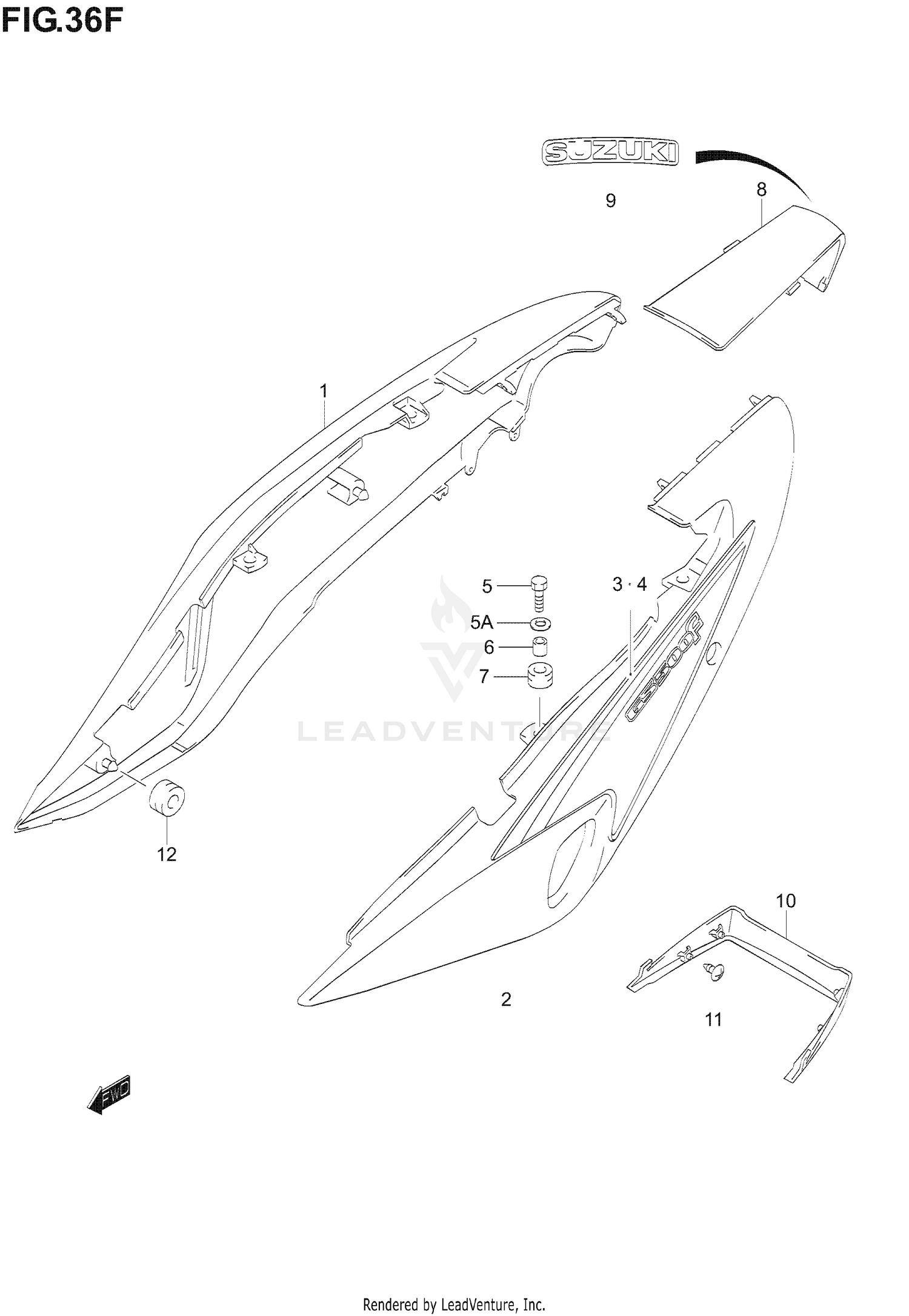 FRAME COVER (GS500FK6)