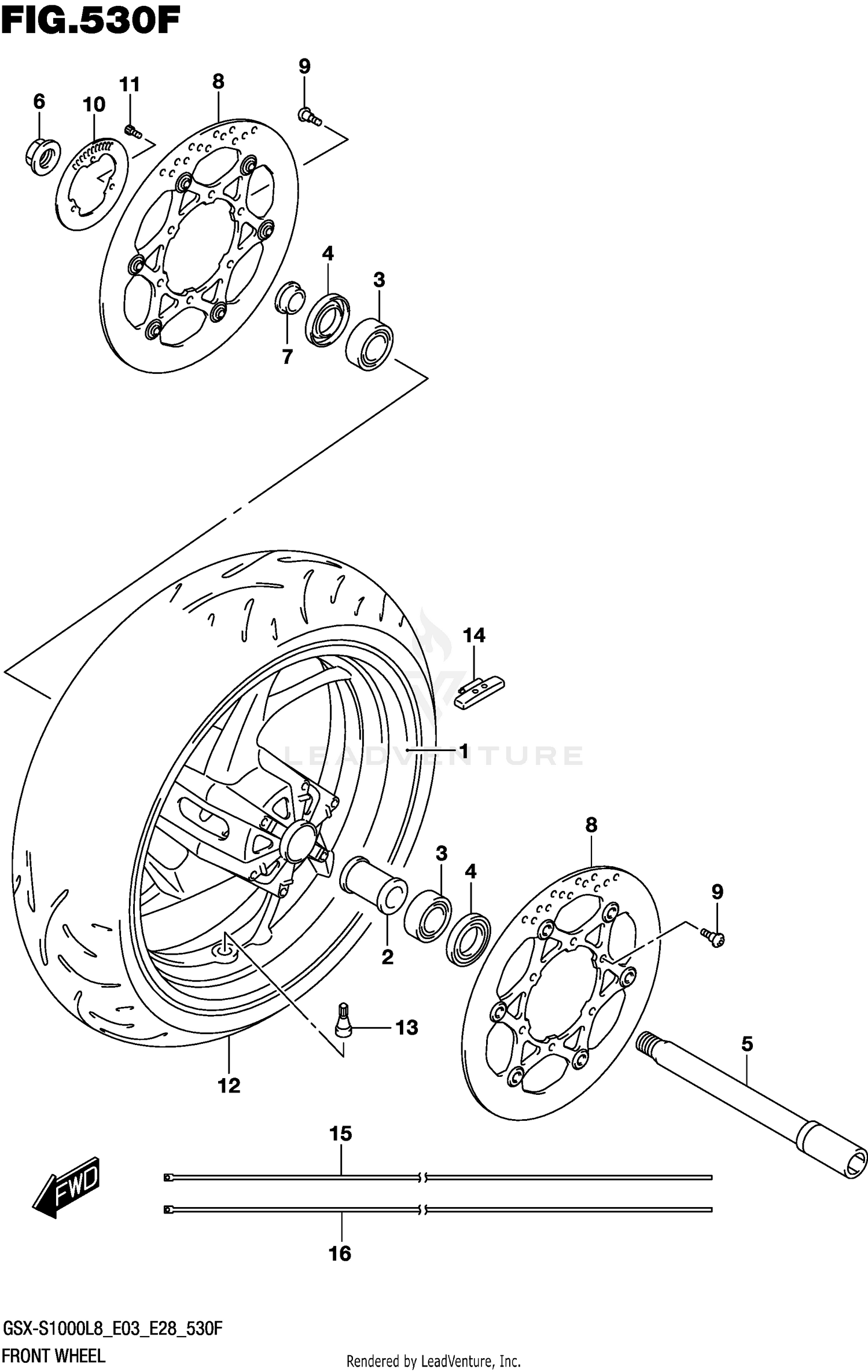 FRONT WHEEL (GSX-S1000ZL8 E33)