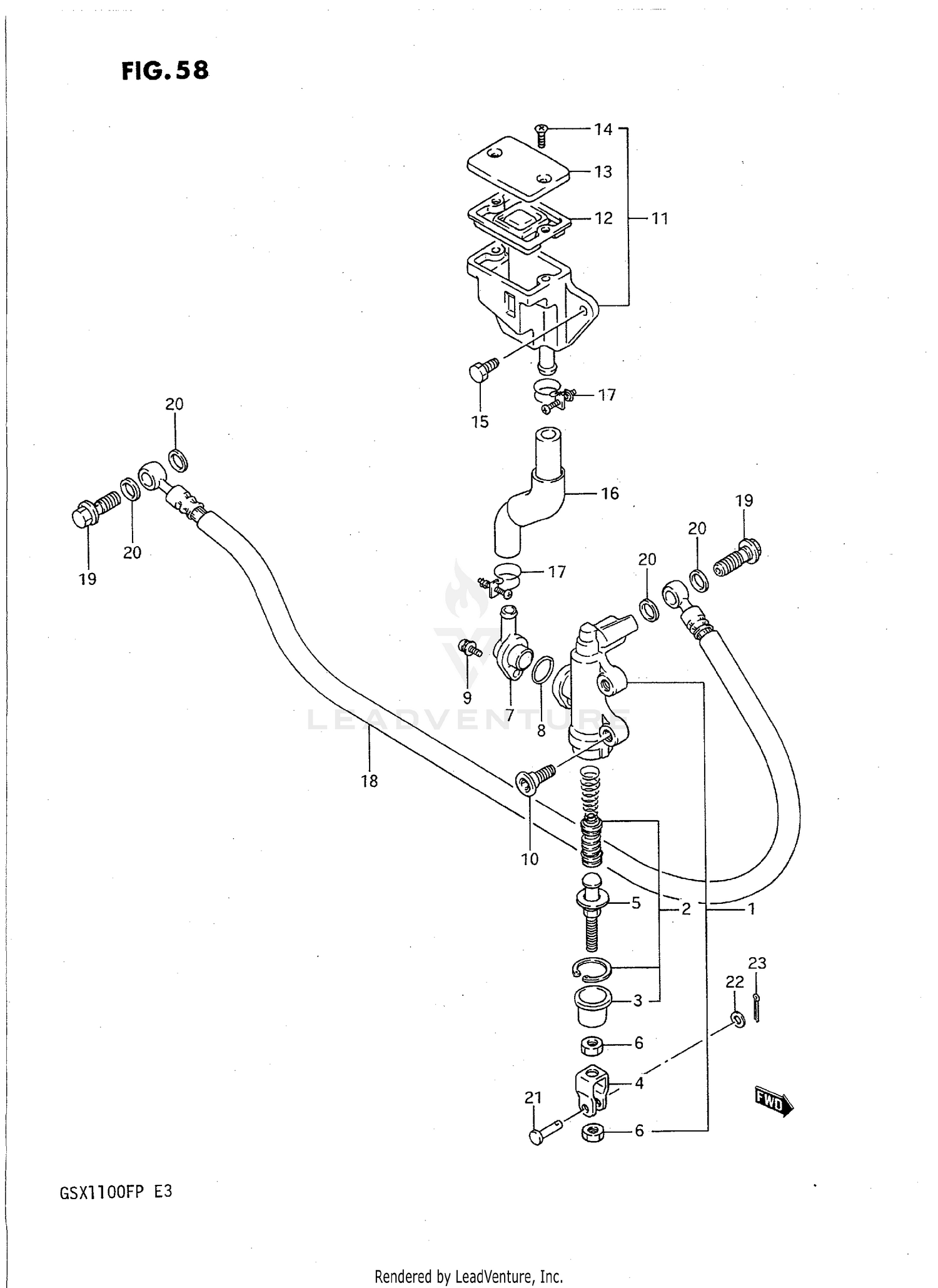 REAR MASTER CYLINDER