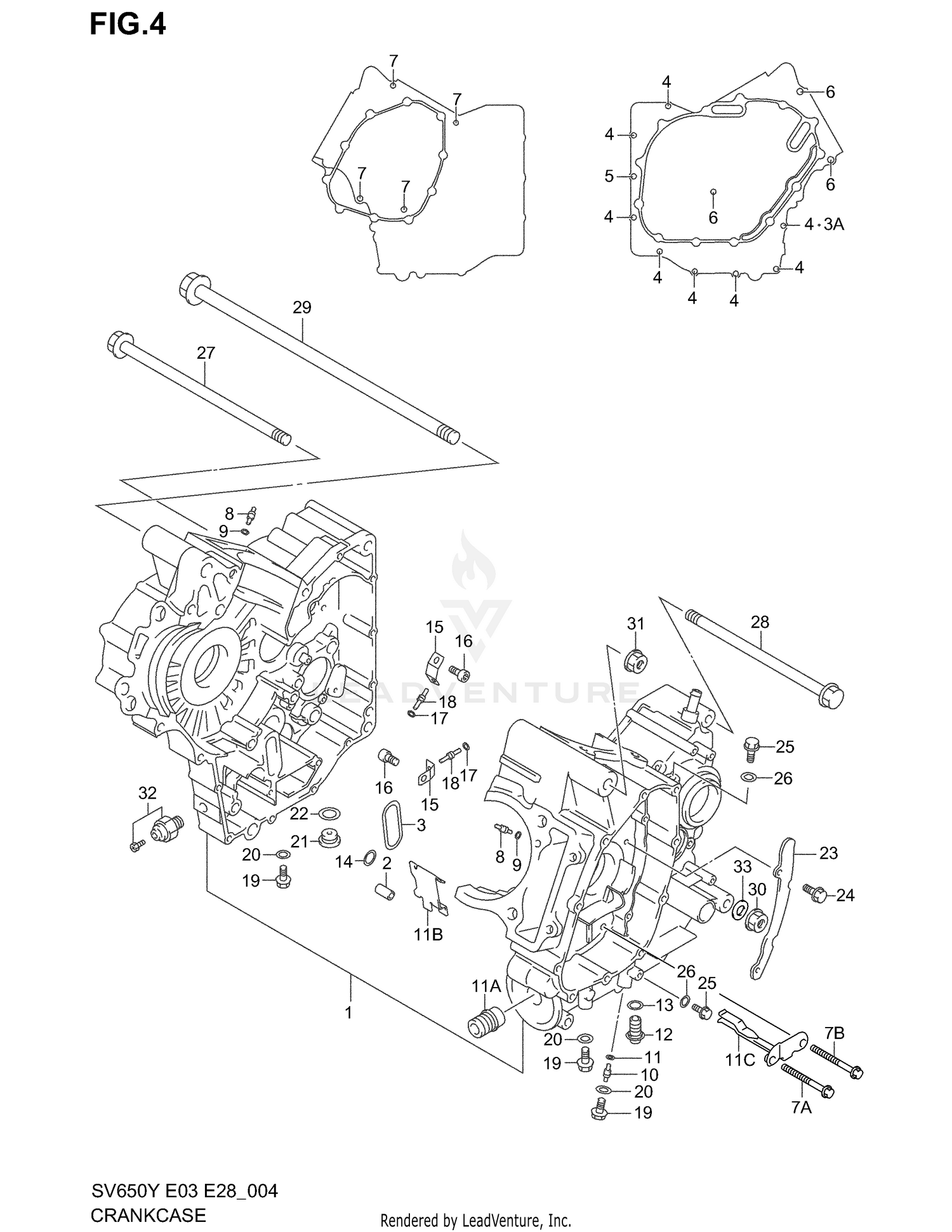 CRANKCASE (MODEL X/Y)
