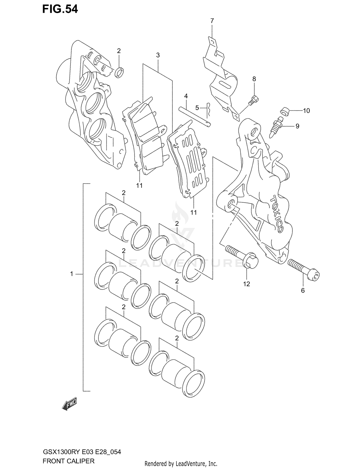 FRONT CALIPERS (MODEL X/Y/K1/K2)