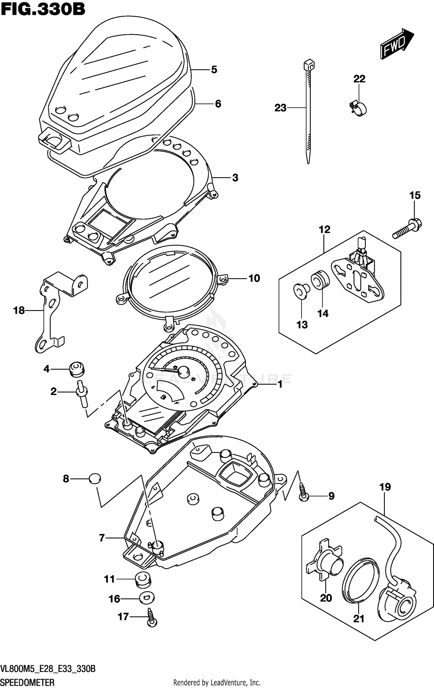 SPEEDOMETER (VL800T:E28)