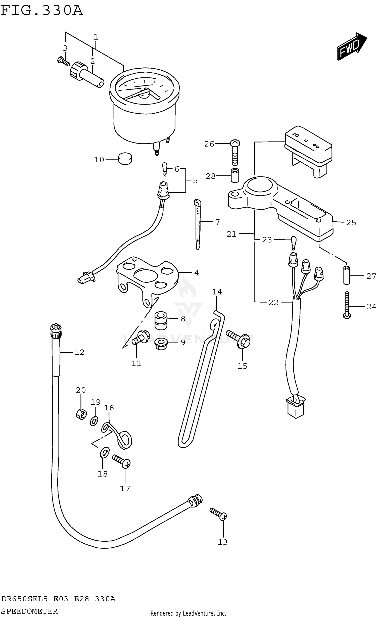 SPEEDOMETER (DR650SEL5 E03)