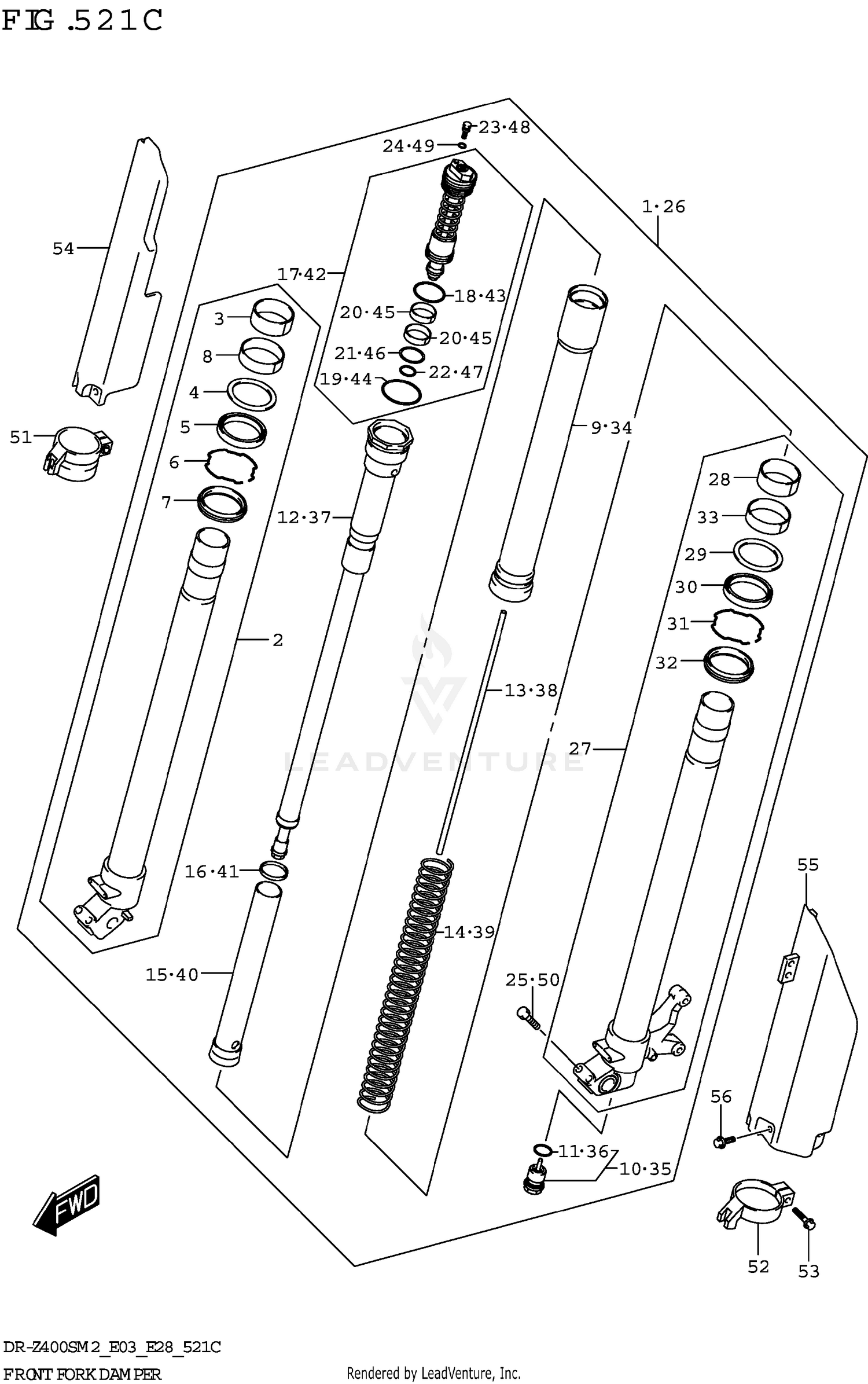 FRONT FORK DAMPER (DR-Z400SM)