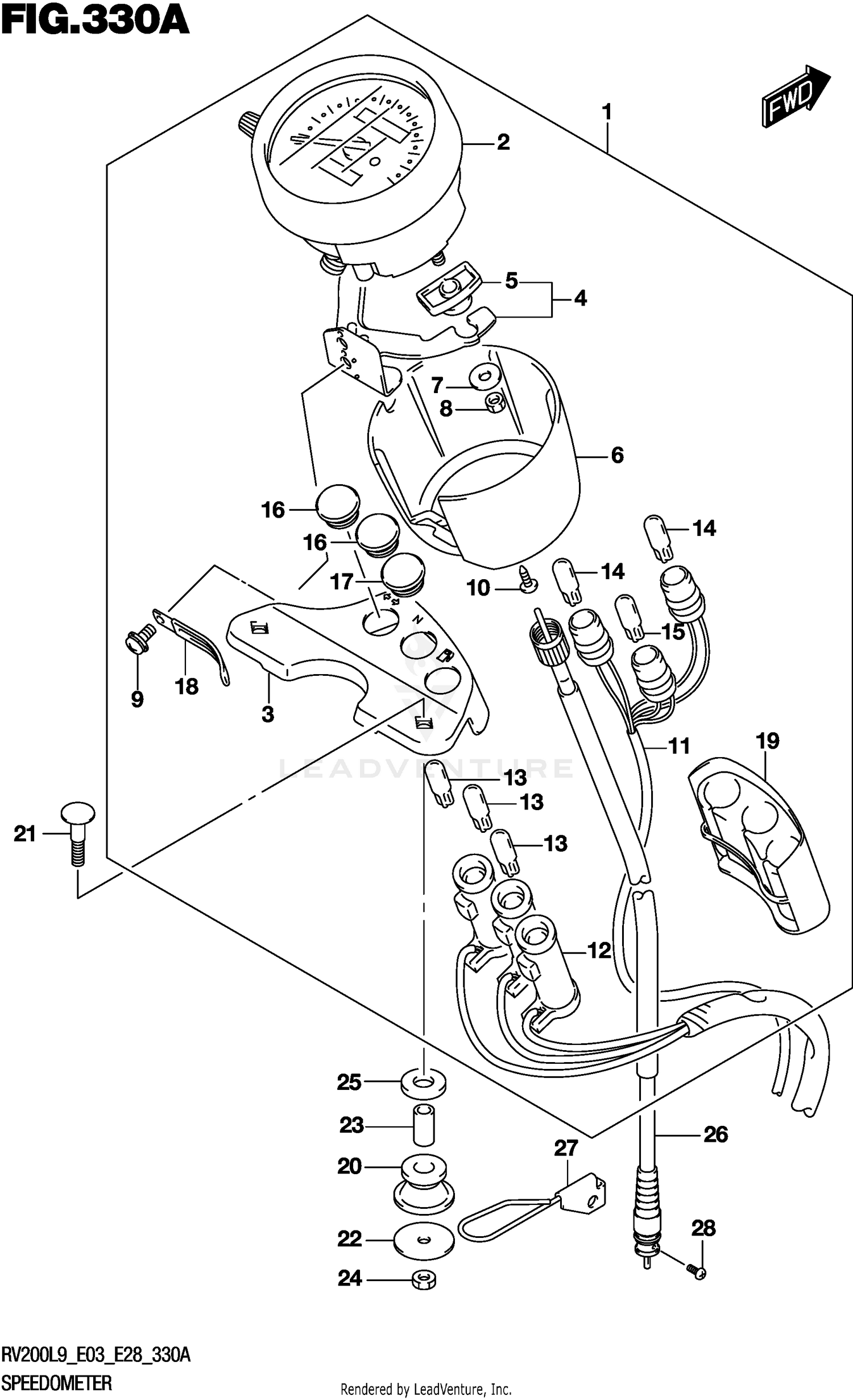 SPEEDOMETER (RV200L9 E03)
