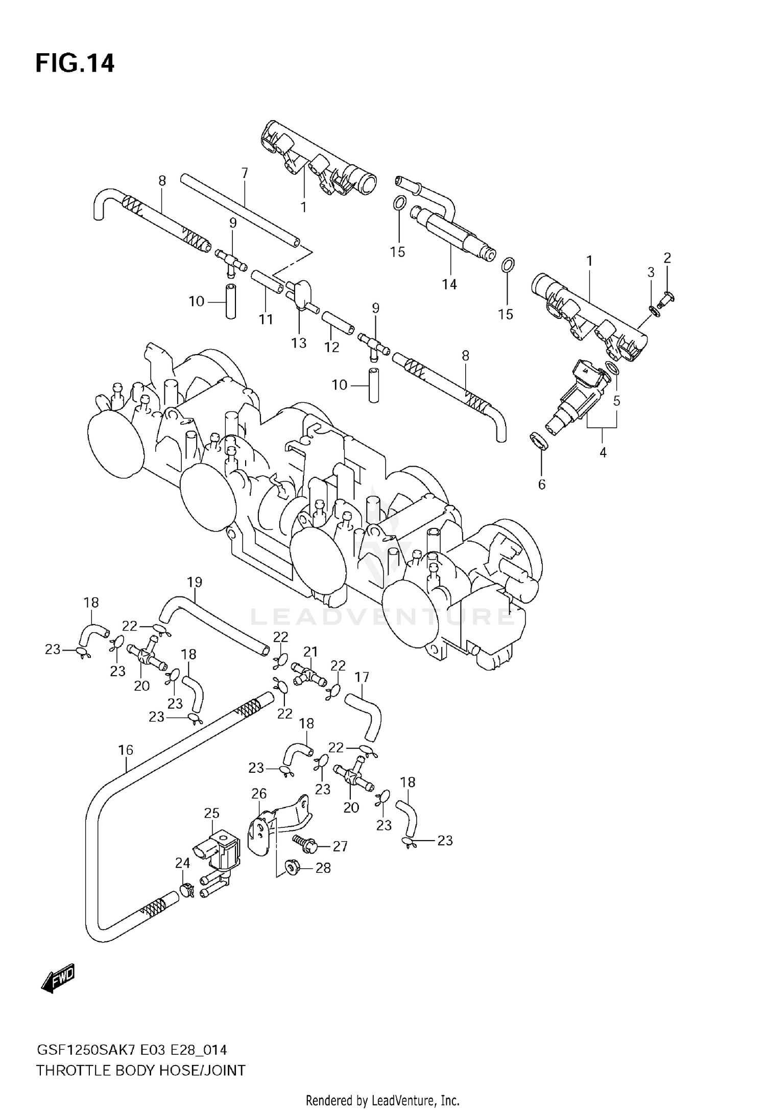 THROTTLE BODY HOSE/JOINT
