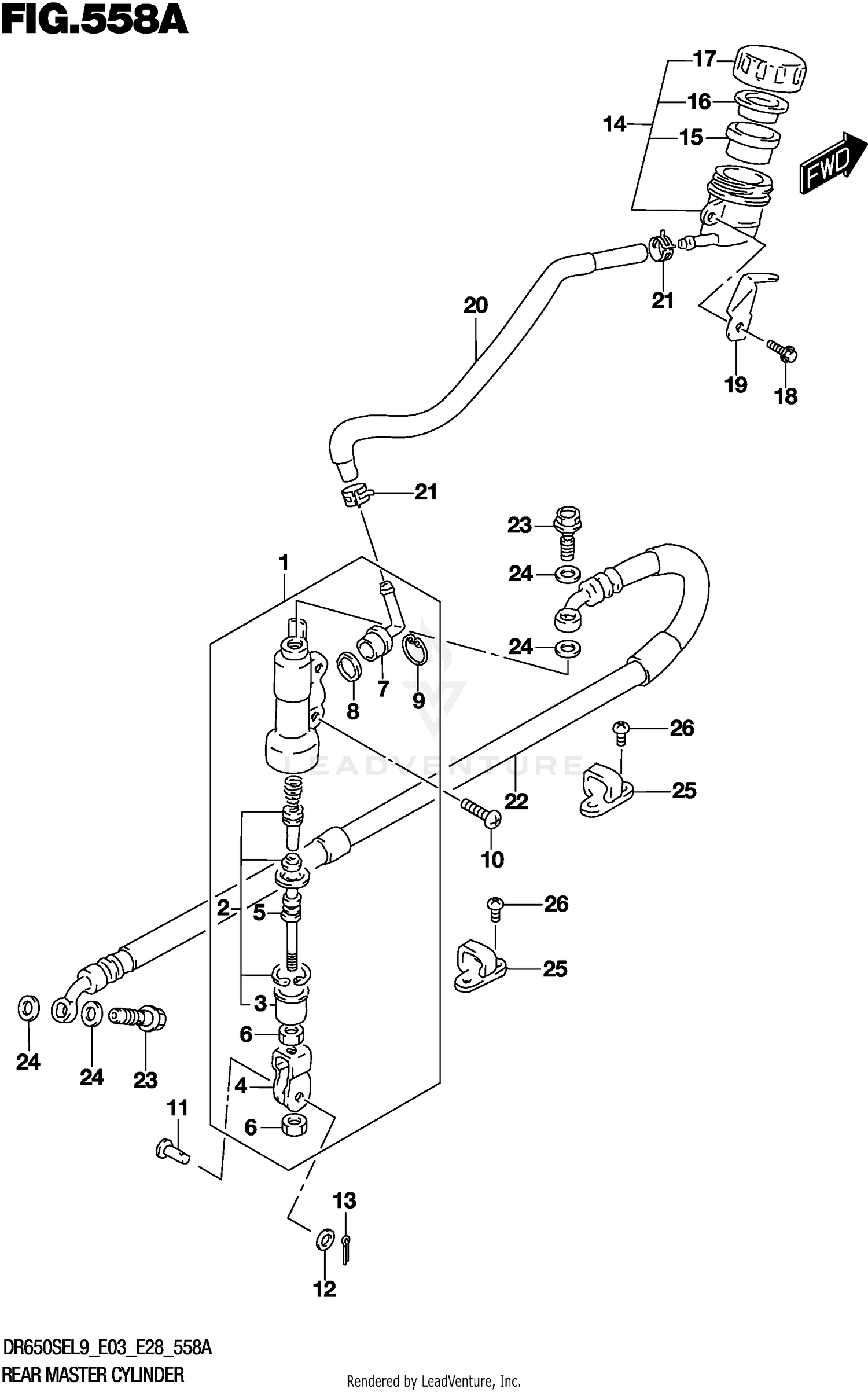 REAR MASTER CYLINDER