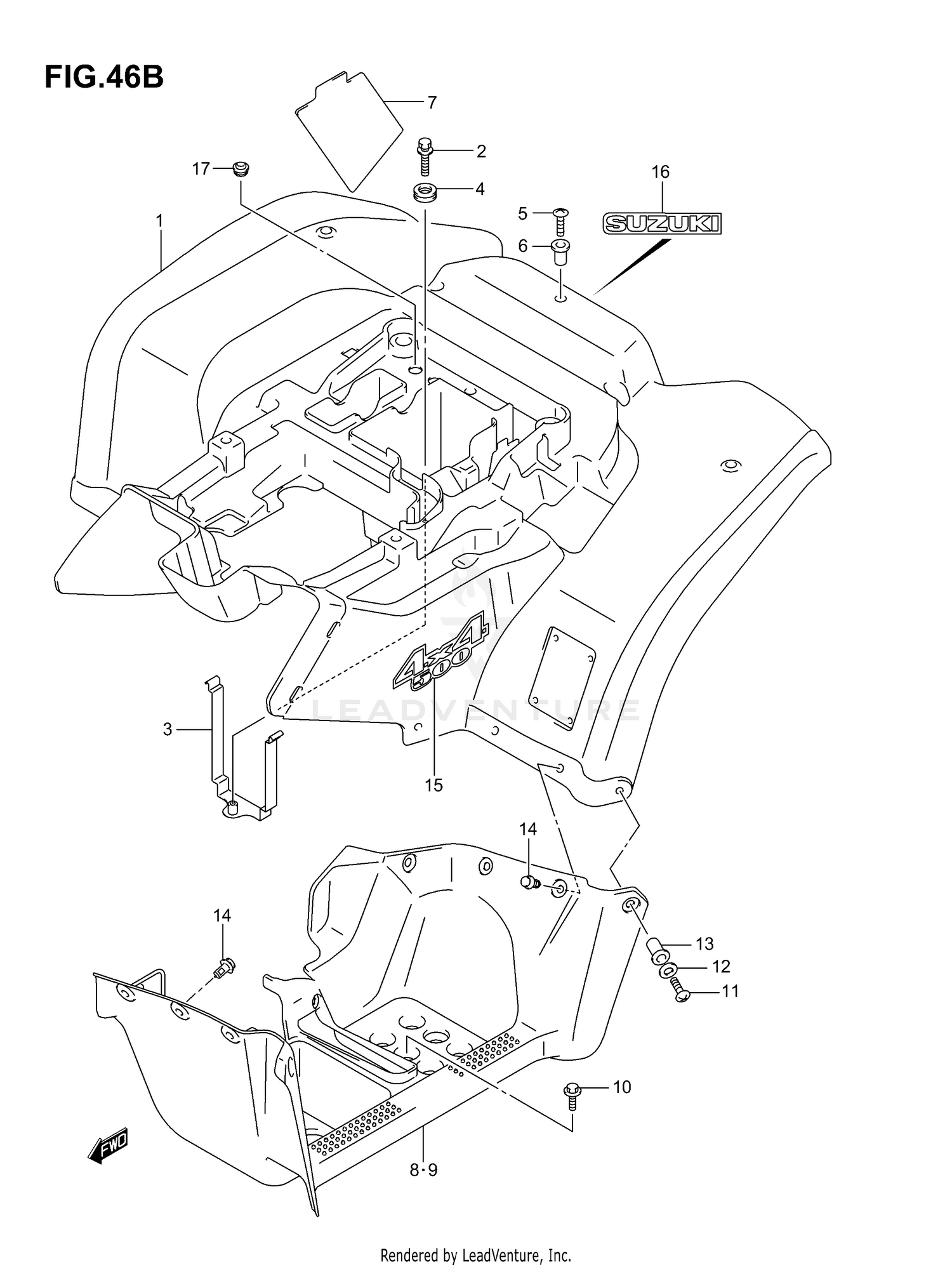 REAR FENDER (MODEL K7)