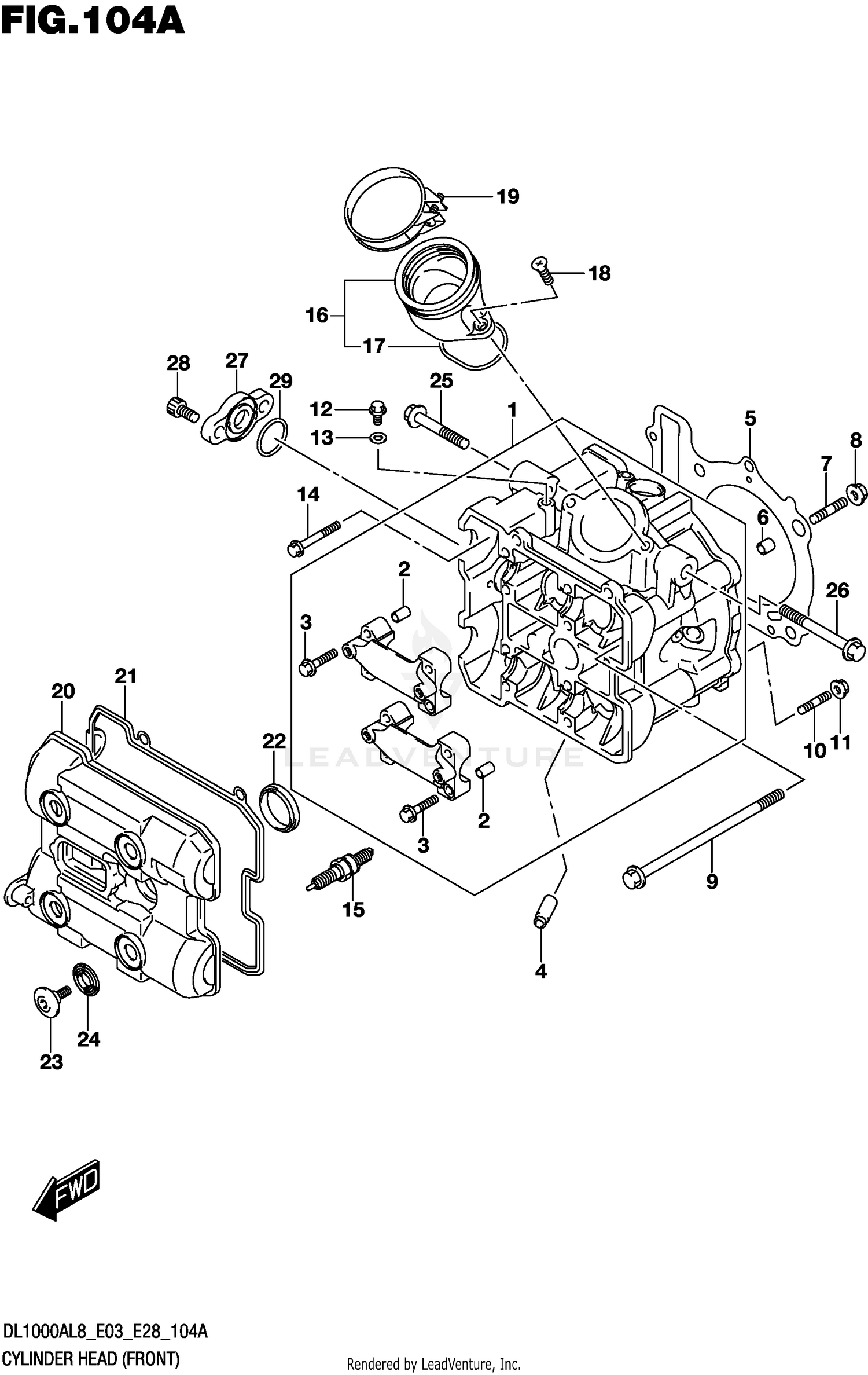 CYLINDER HEAD (FRONT)