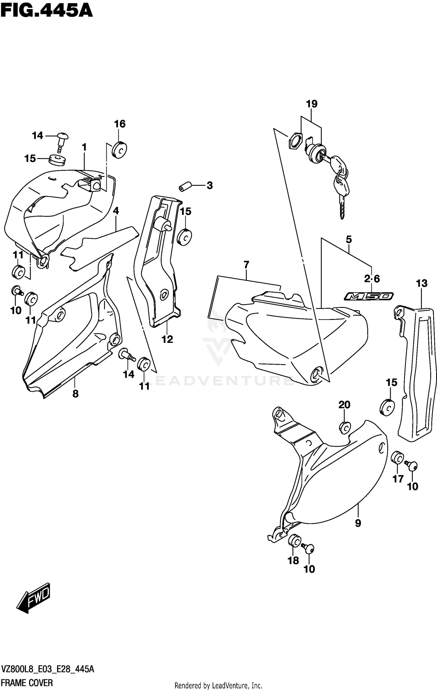 FRAME COVER (VZ800L8 E03)